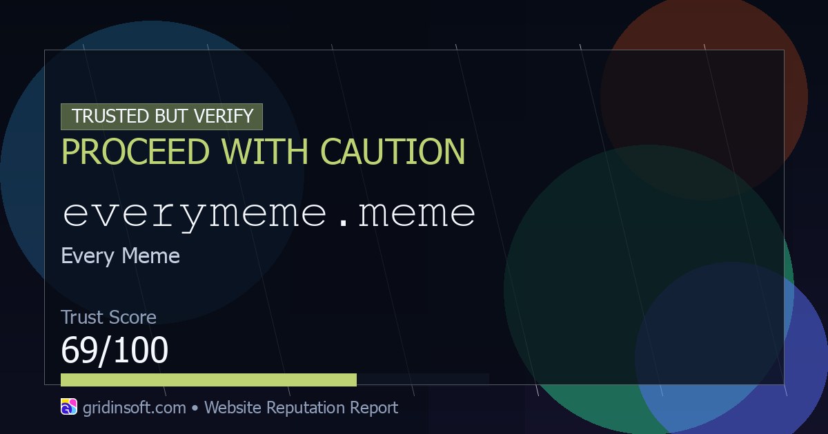 Everymeme.meme：安全还是诈骗？ (信任评分 69/100)