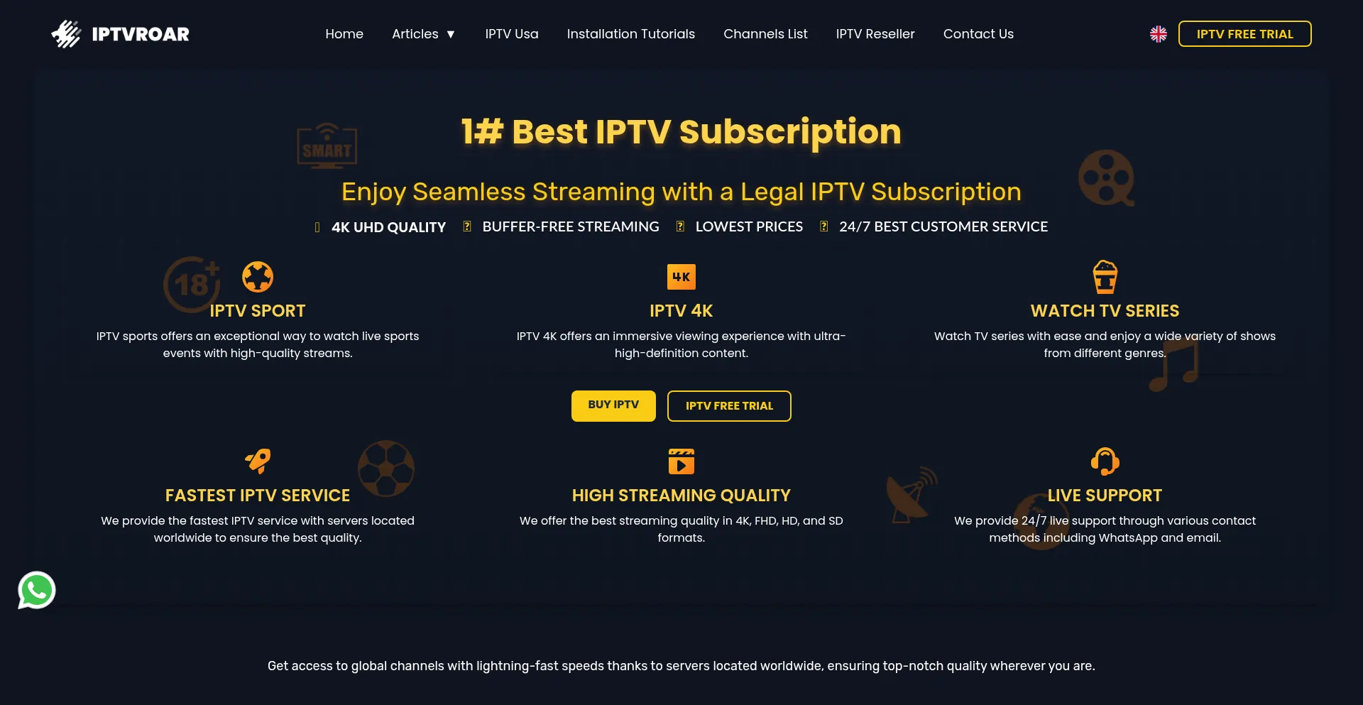 Website screenshot of 01webtv.com