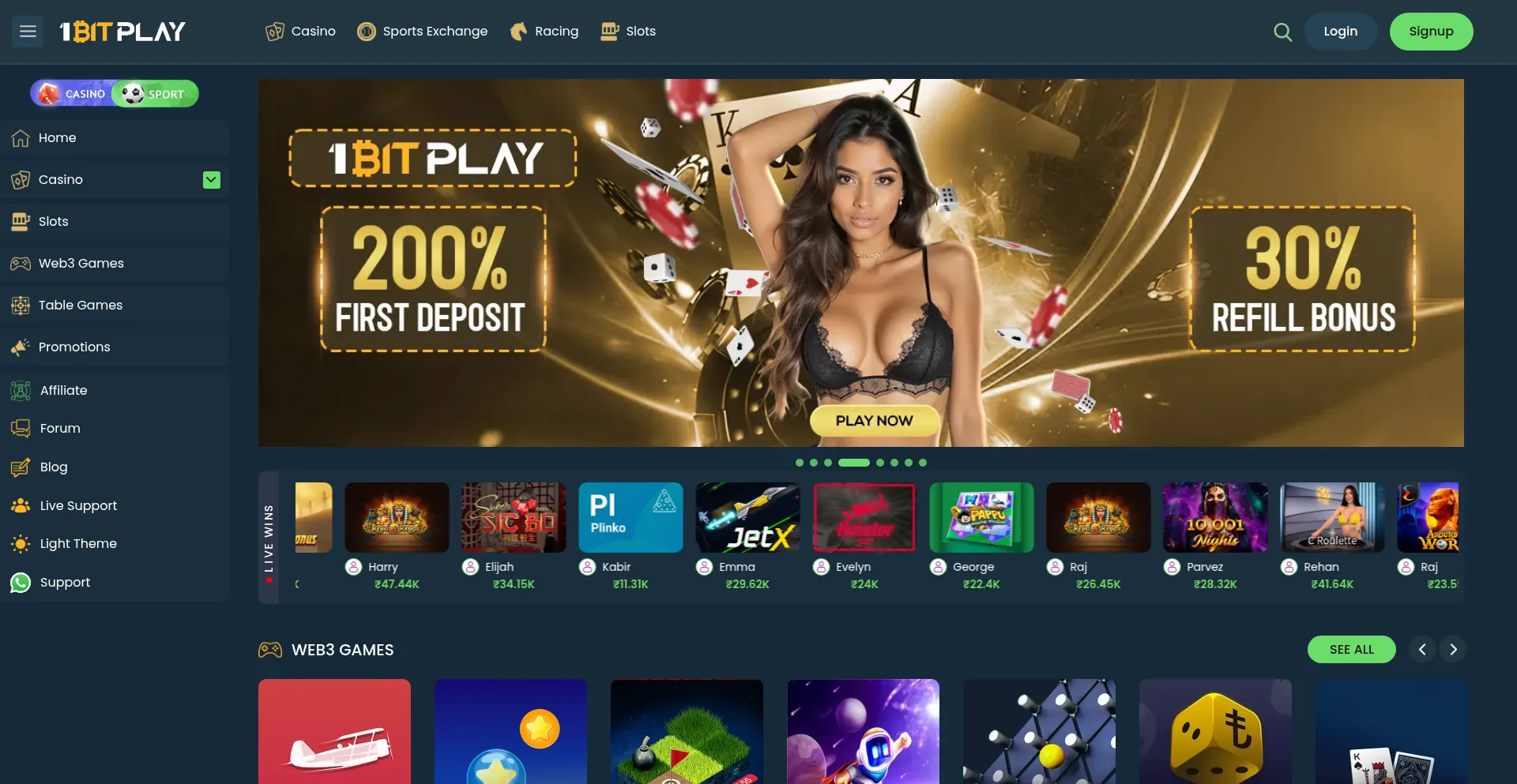 1bitplay.co Screenshot