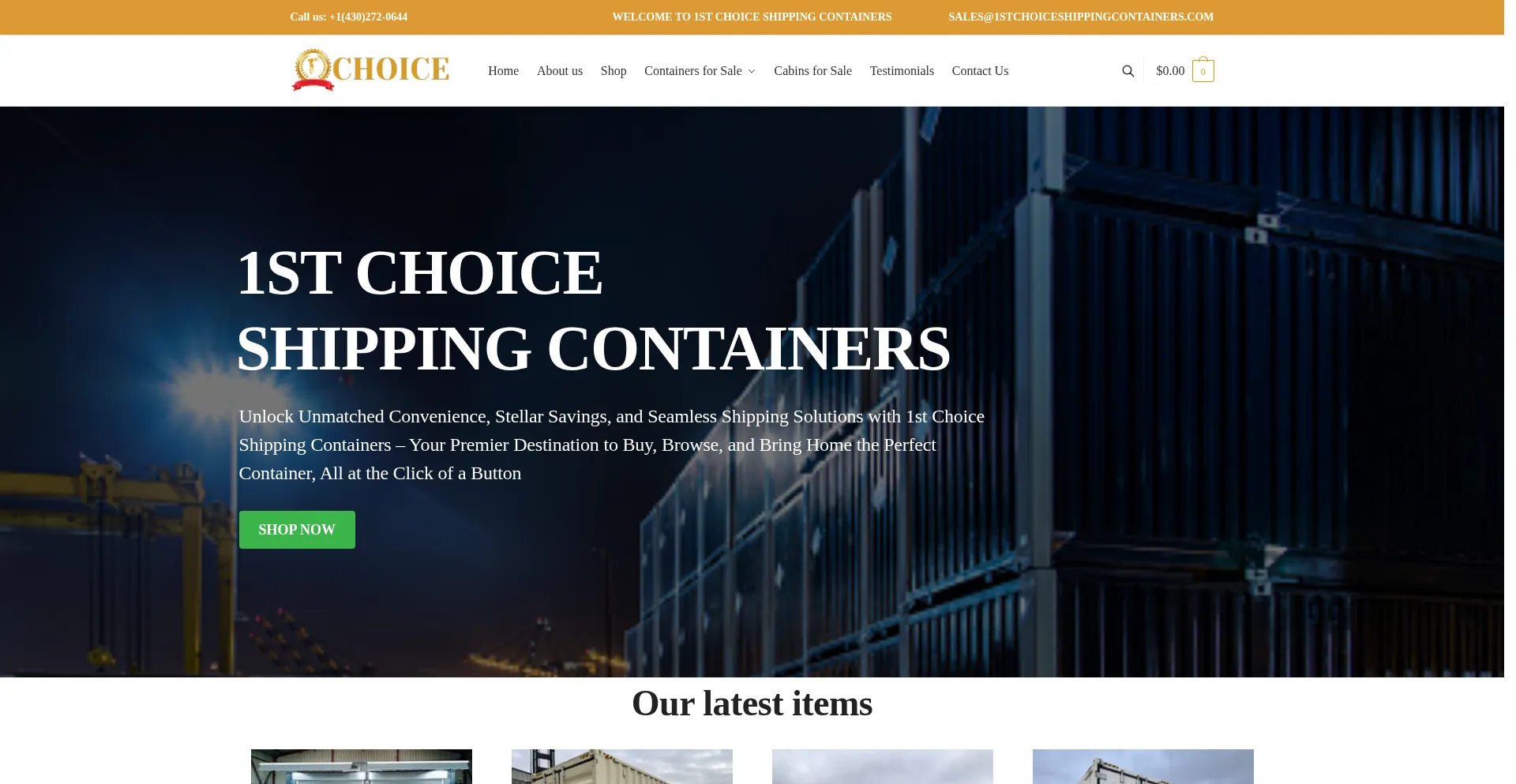 1stchoiceshippingcontainers.com 安全可靠吗？