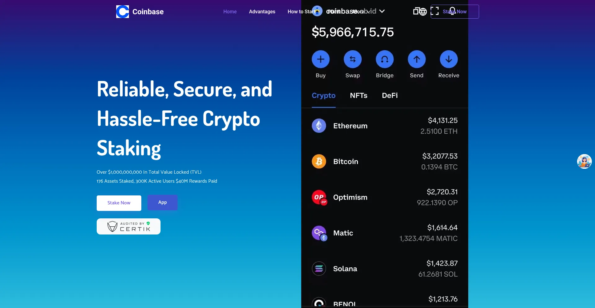 Website screenshot of 2025-coinbase.vip