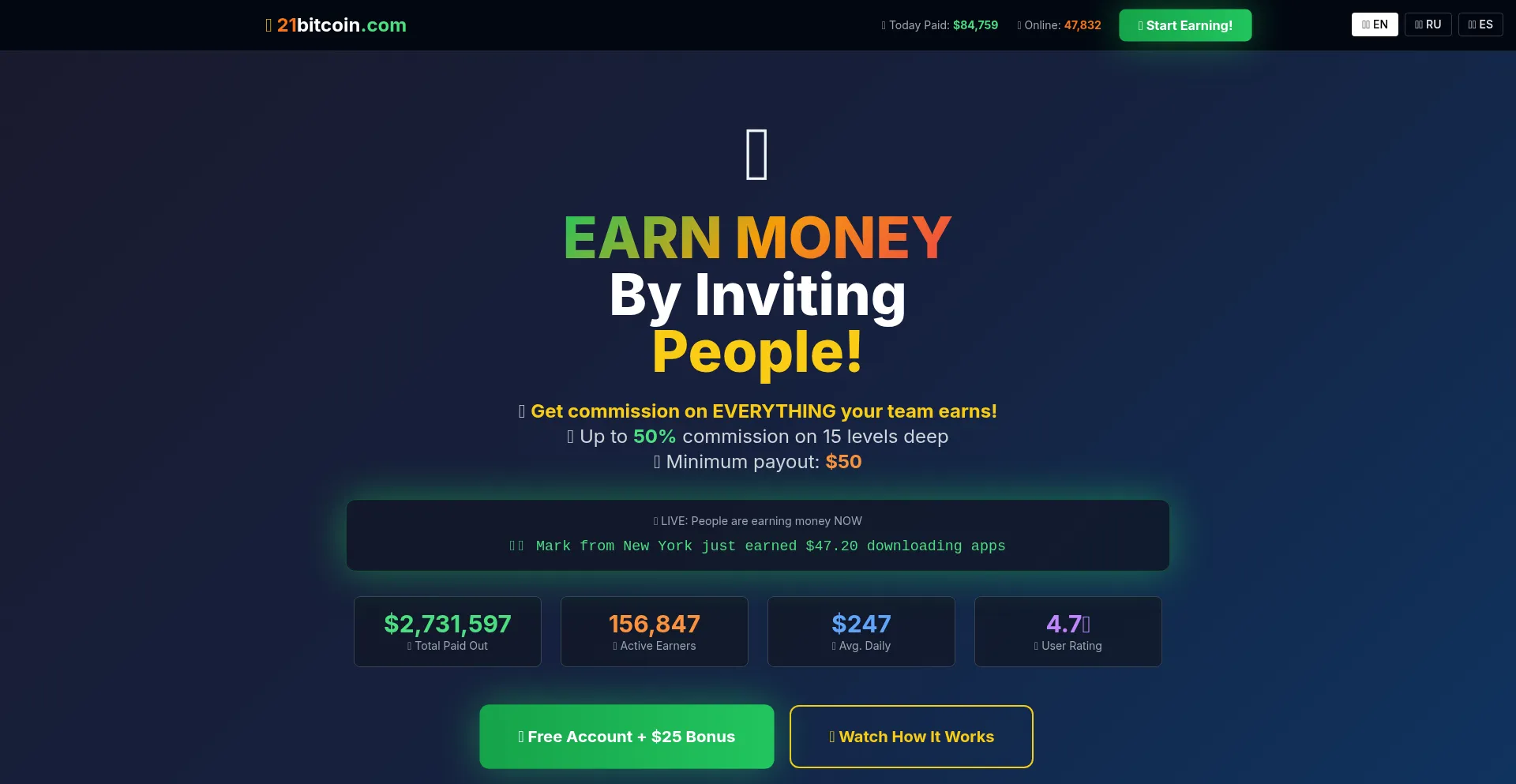 21bitcoin.com 安全可靠吗？