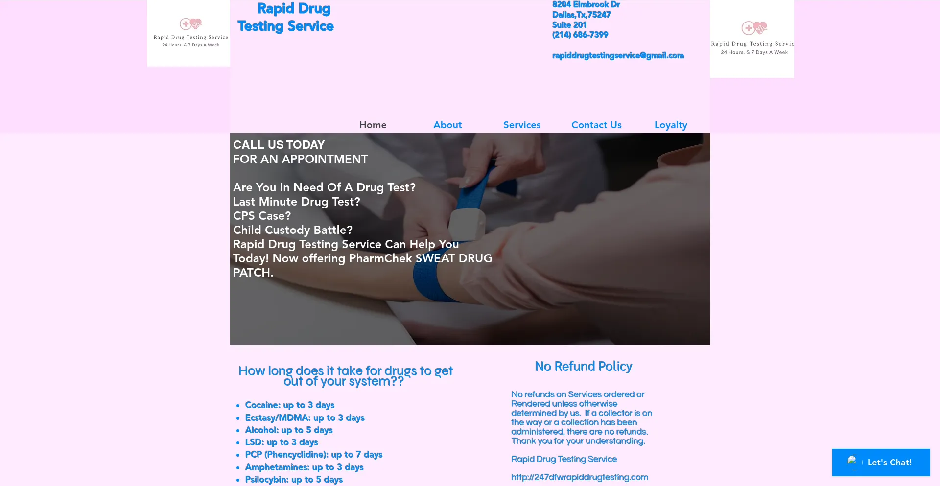 247dfwrapiddrugtesting.com 安全可靠吗？