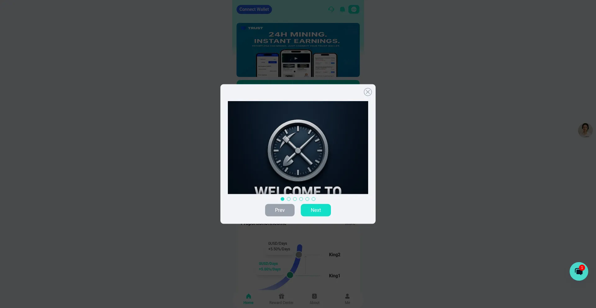 Website screenshot of 24hmining.net