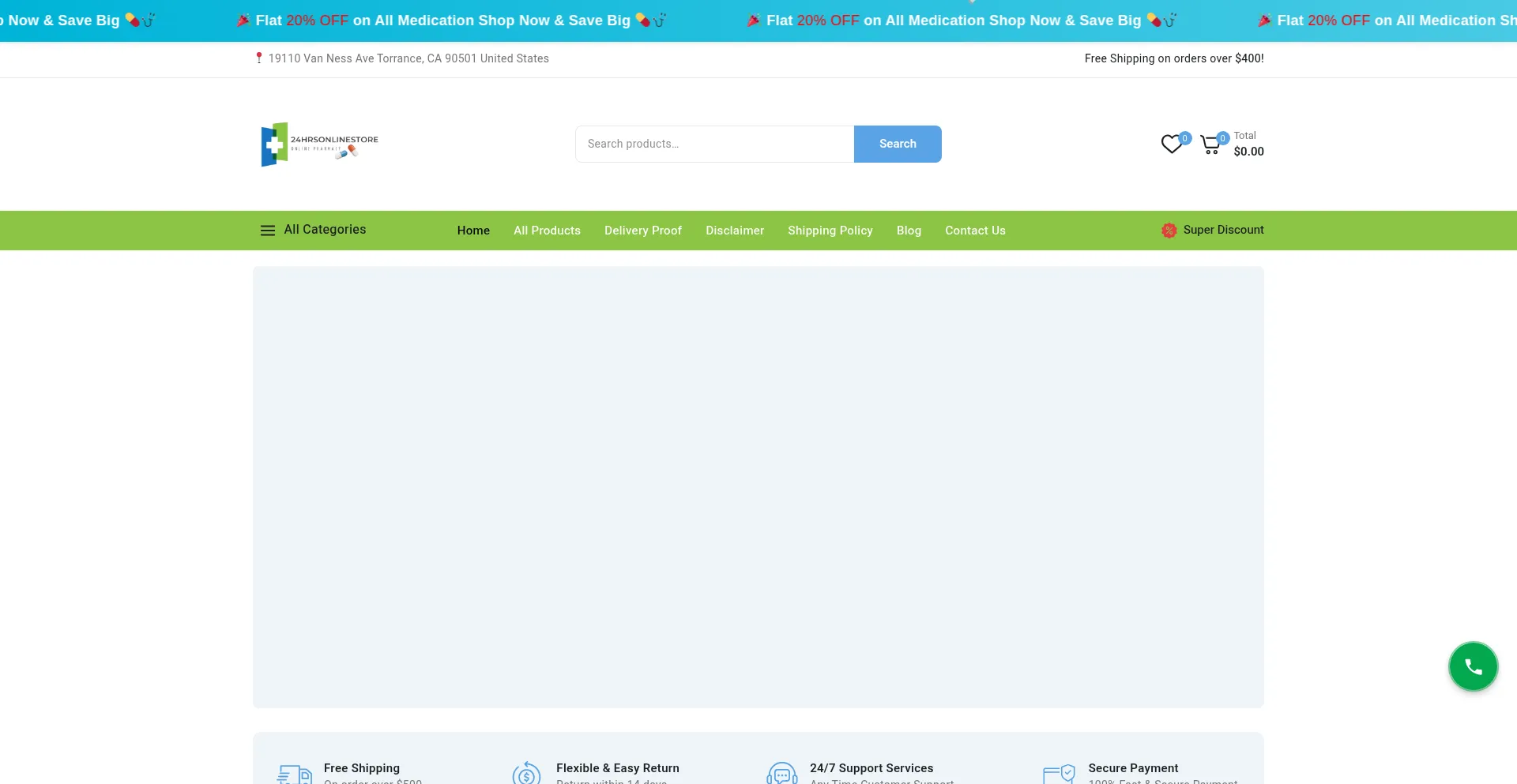 24hrsonlinestore.com Screenshot