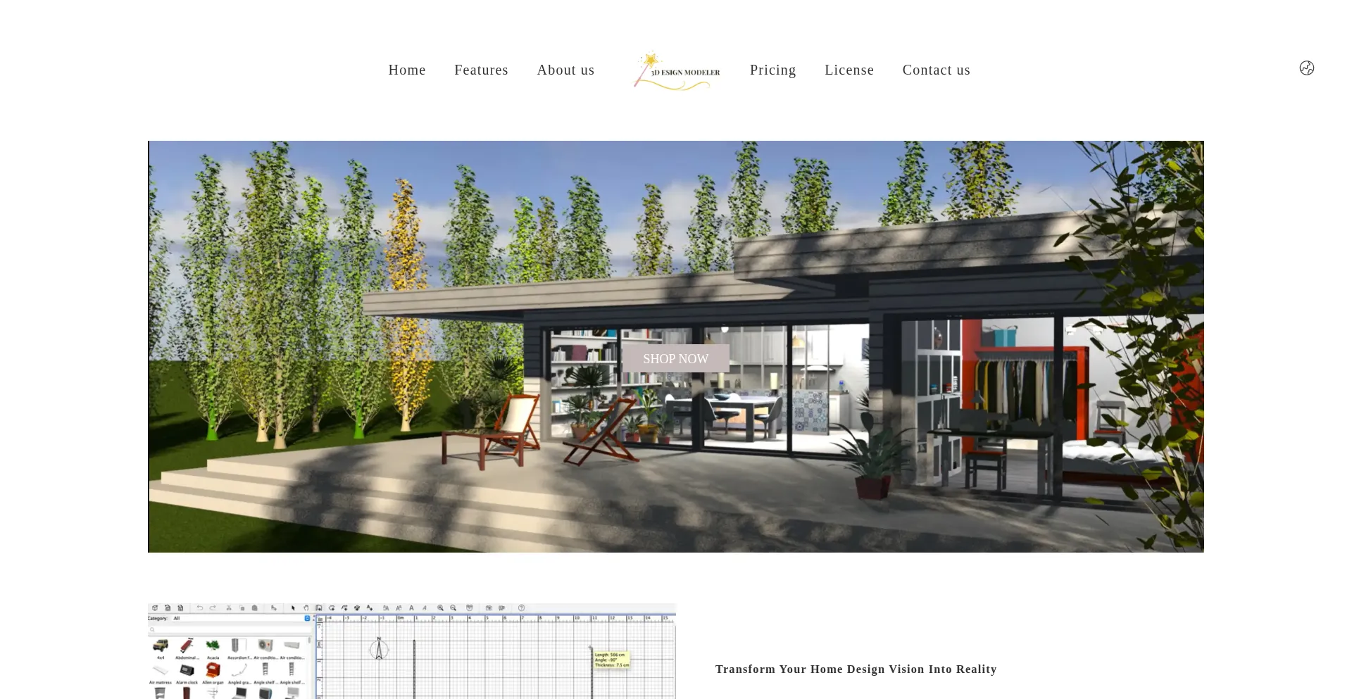 Website screenshot of 3designmodeler.com
