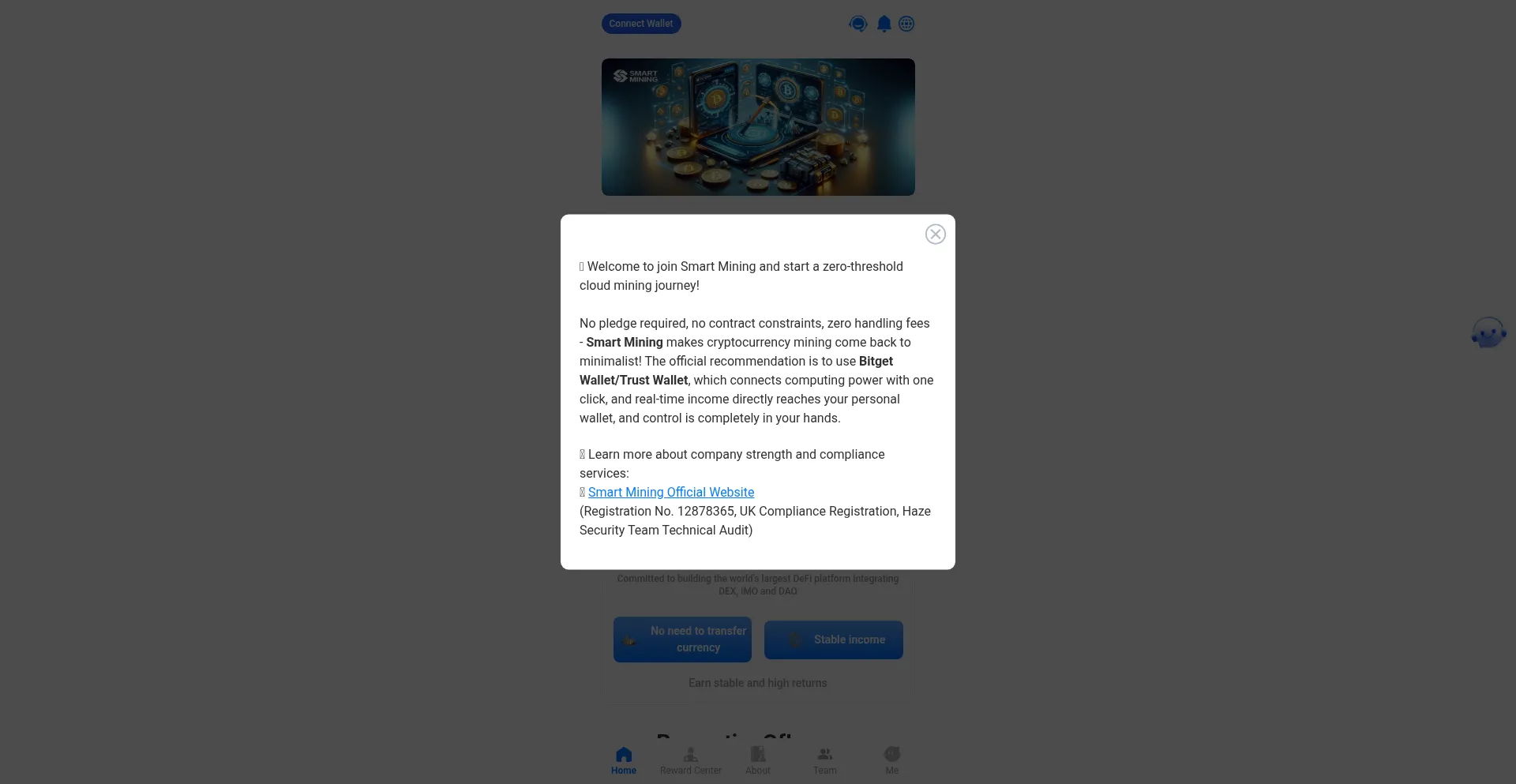 Website screenshot of 3dmining.cc