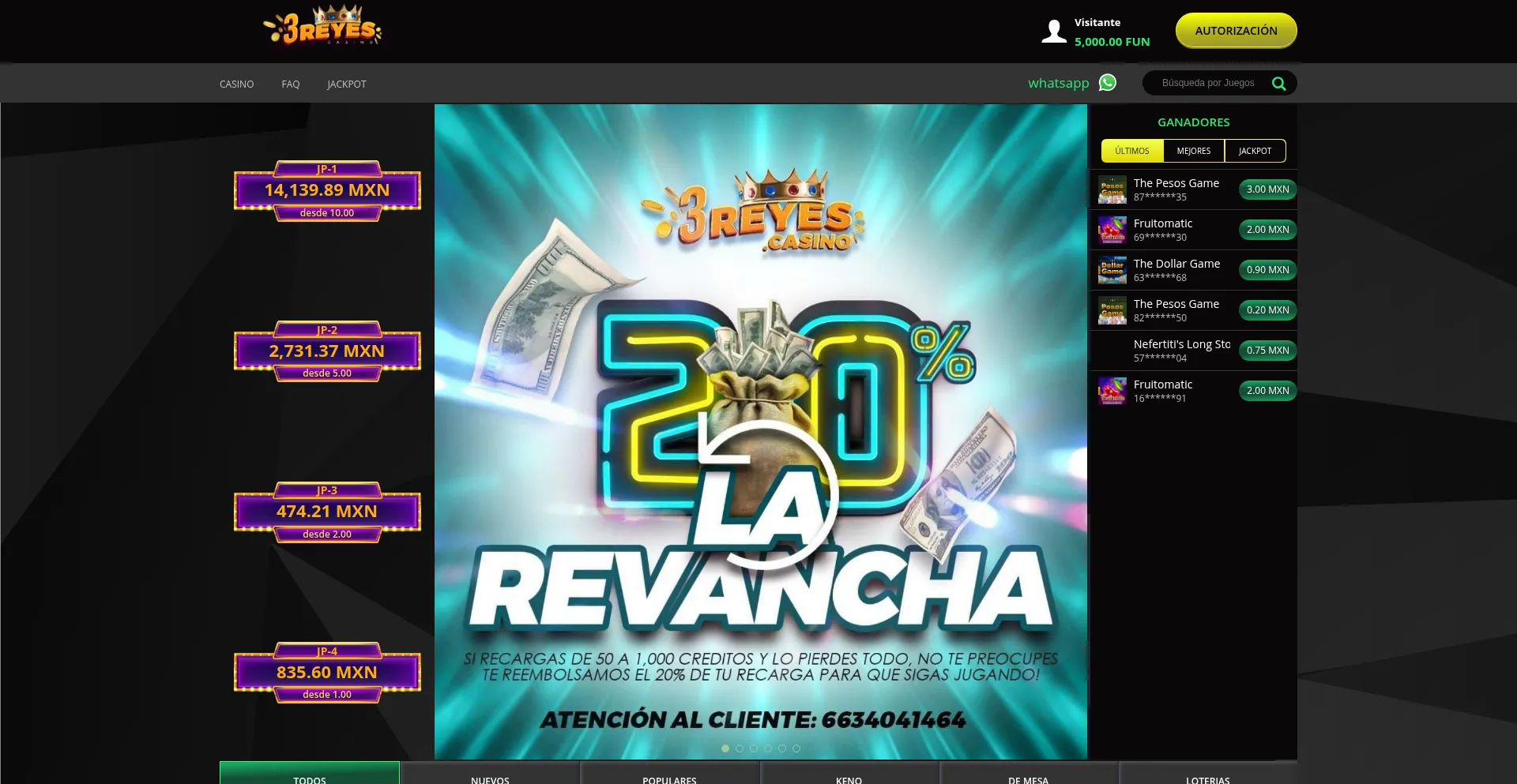 3reyes.casino Screenshot