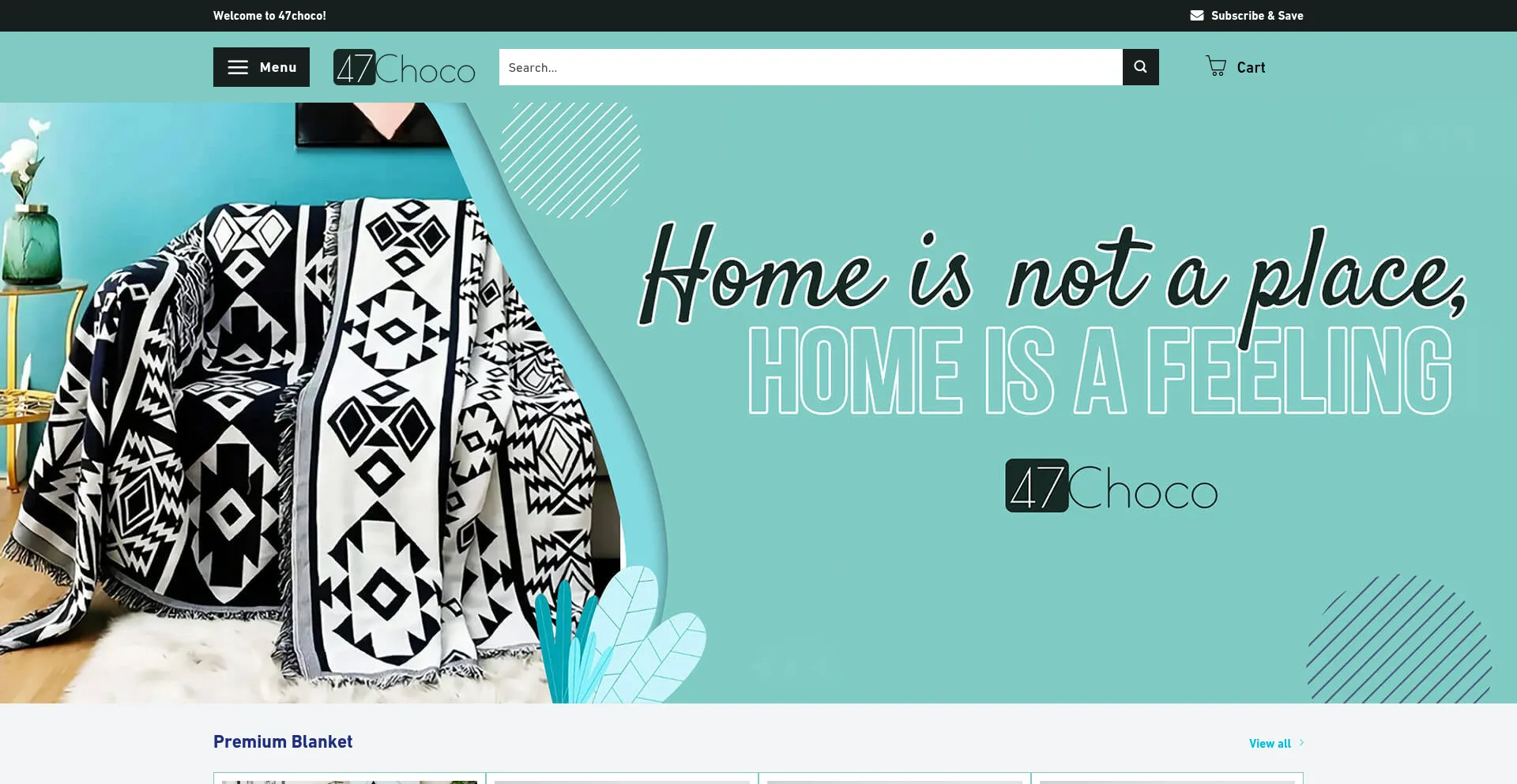 Website screenshot of 47choco.net