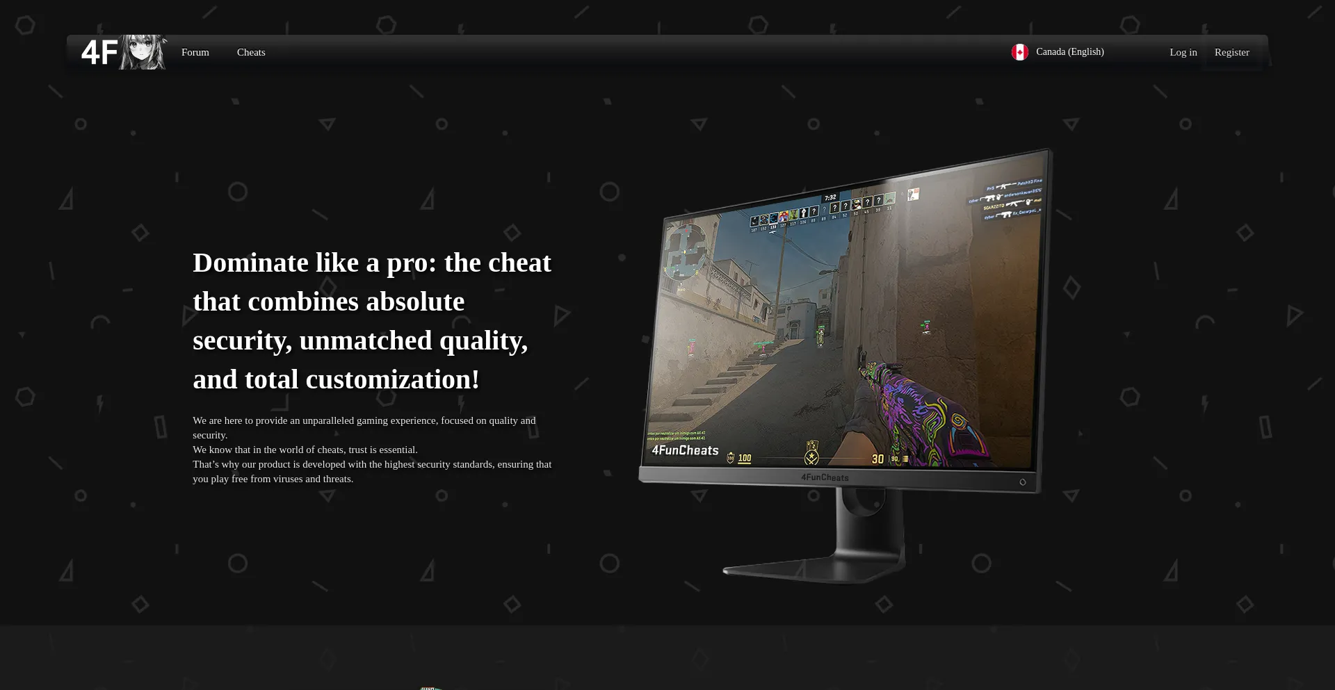 Website screenshot of 4funcheats.com