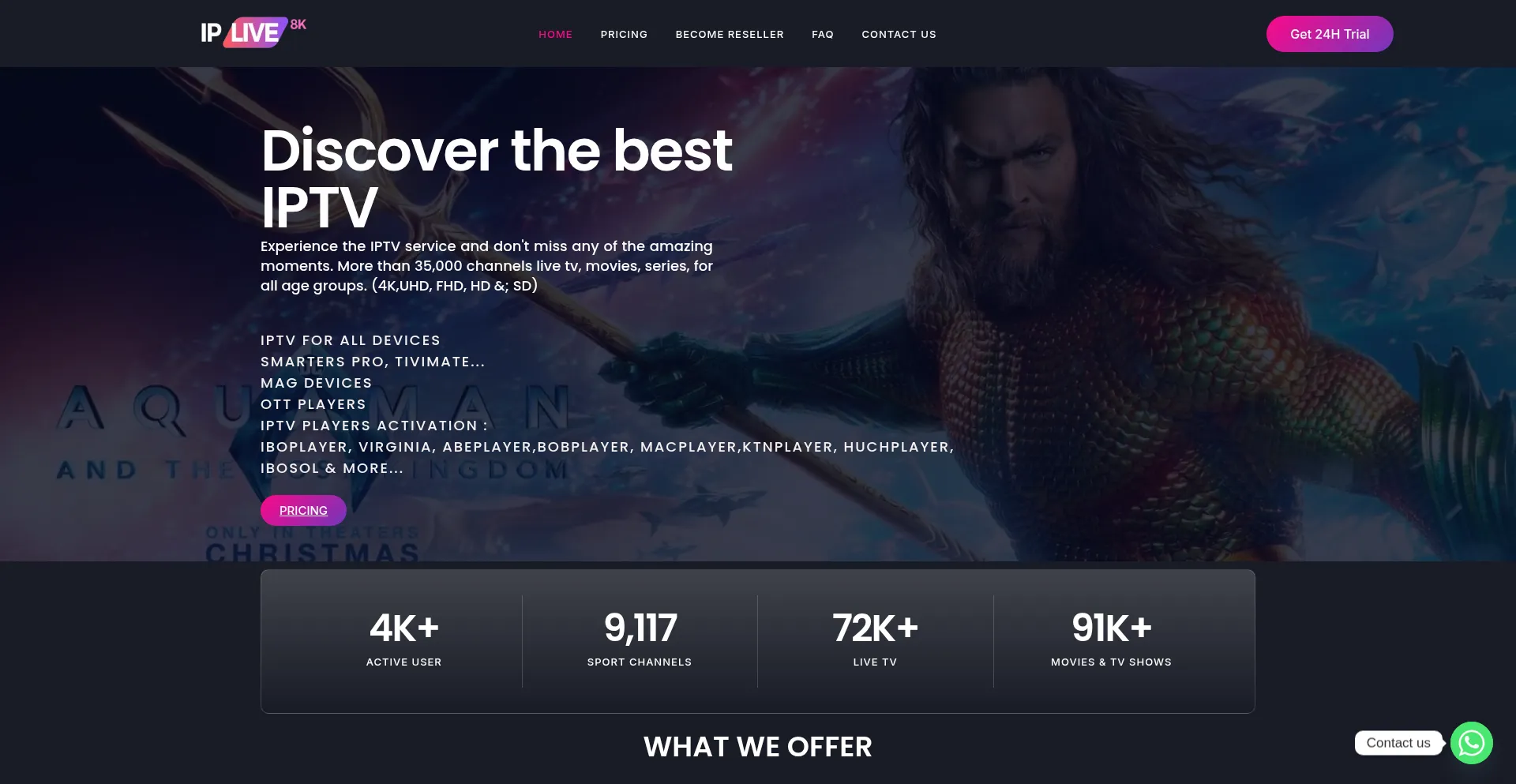 Website screenshot of 4ktvonline.store