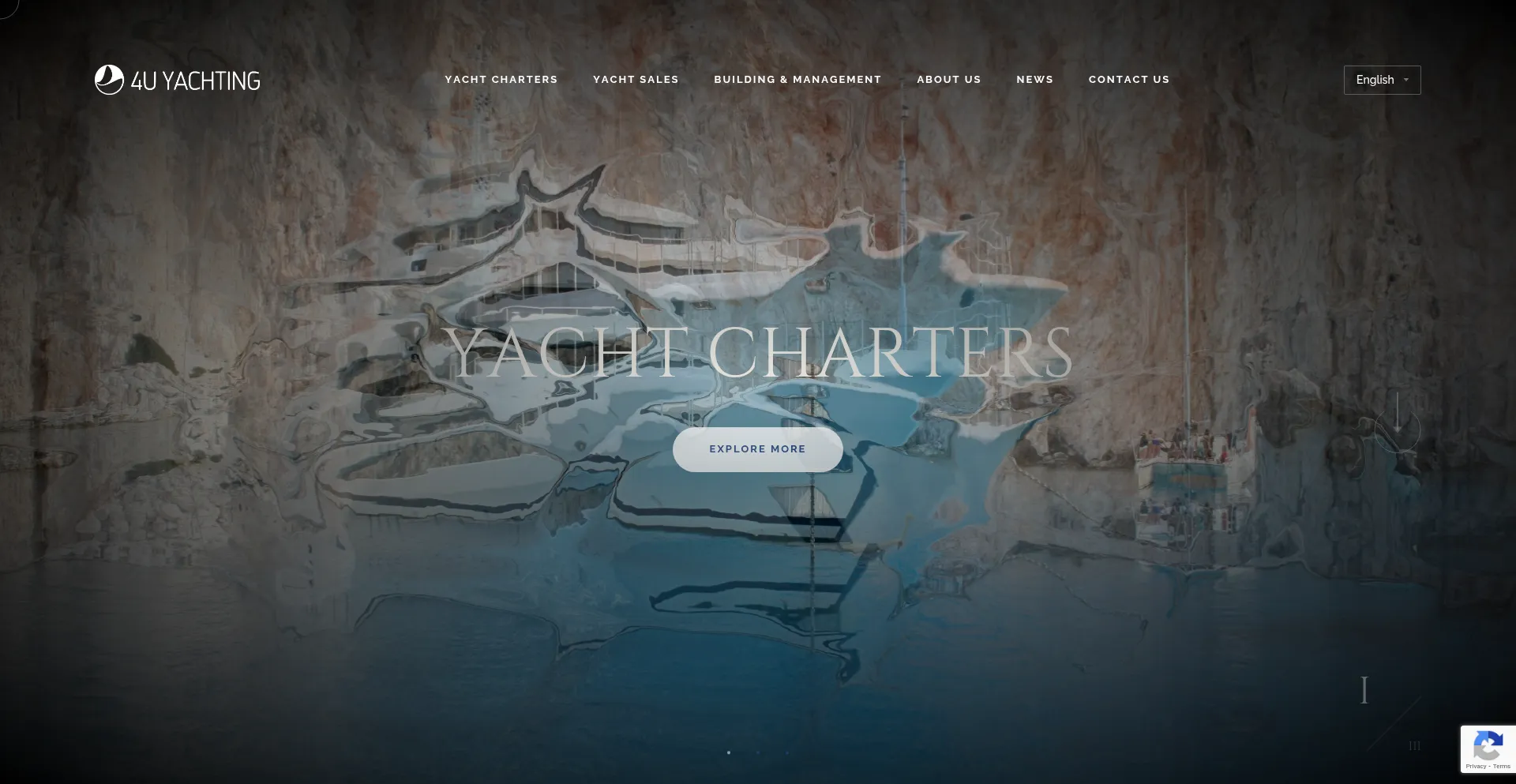 Website screenshot of 4uyachting.com