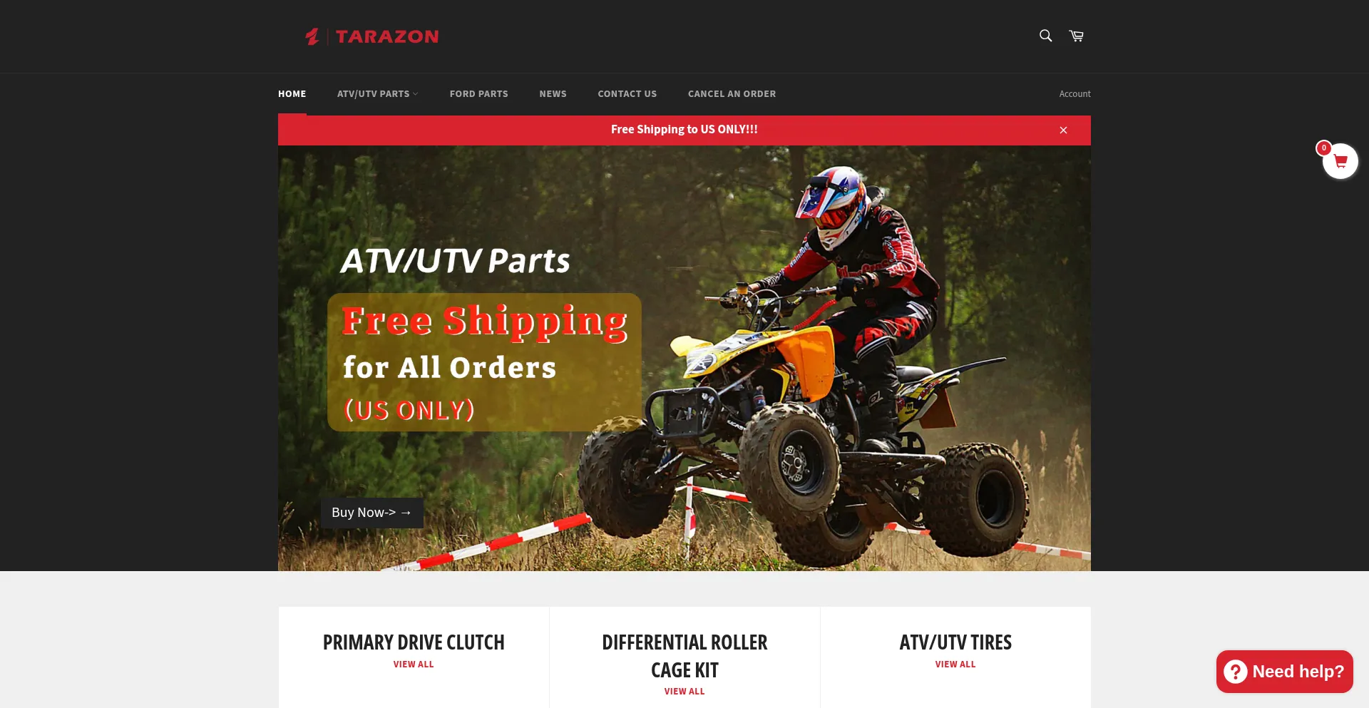 Website screenshot of 4wheel-parts.com