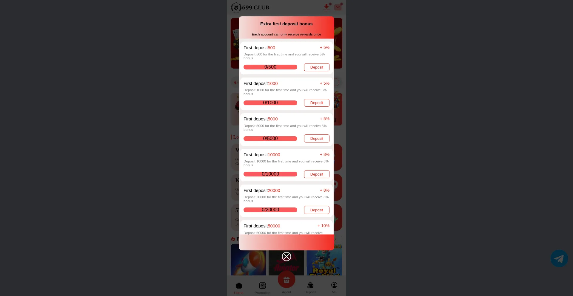 Website screenshot of 699club.games