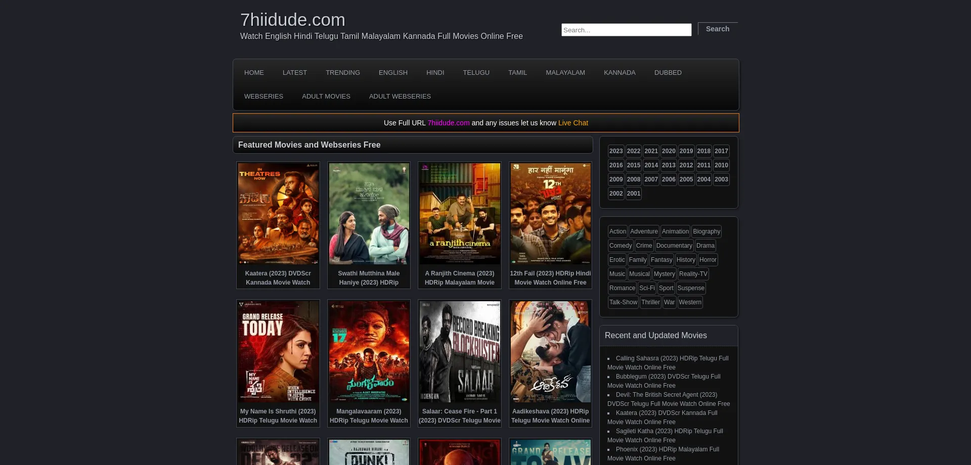 Website screenshot of 6hiidude.pro