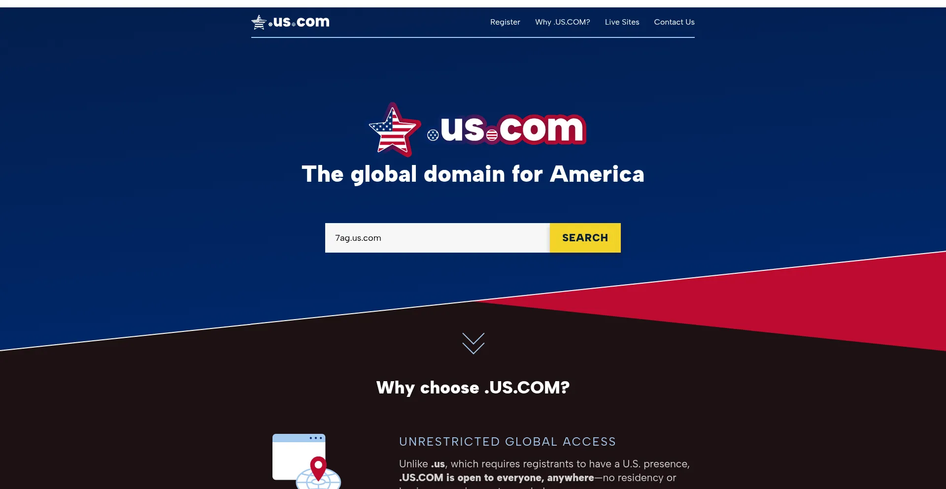 Website screenshot of 7ag.us.com