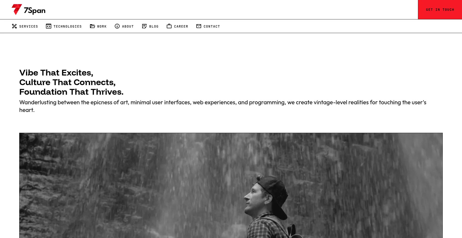 Website screenshot of 7span.com