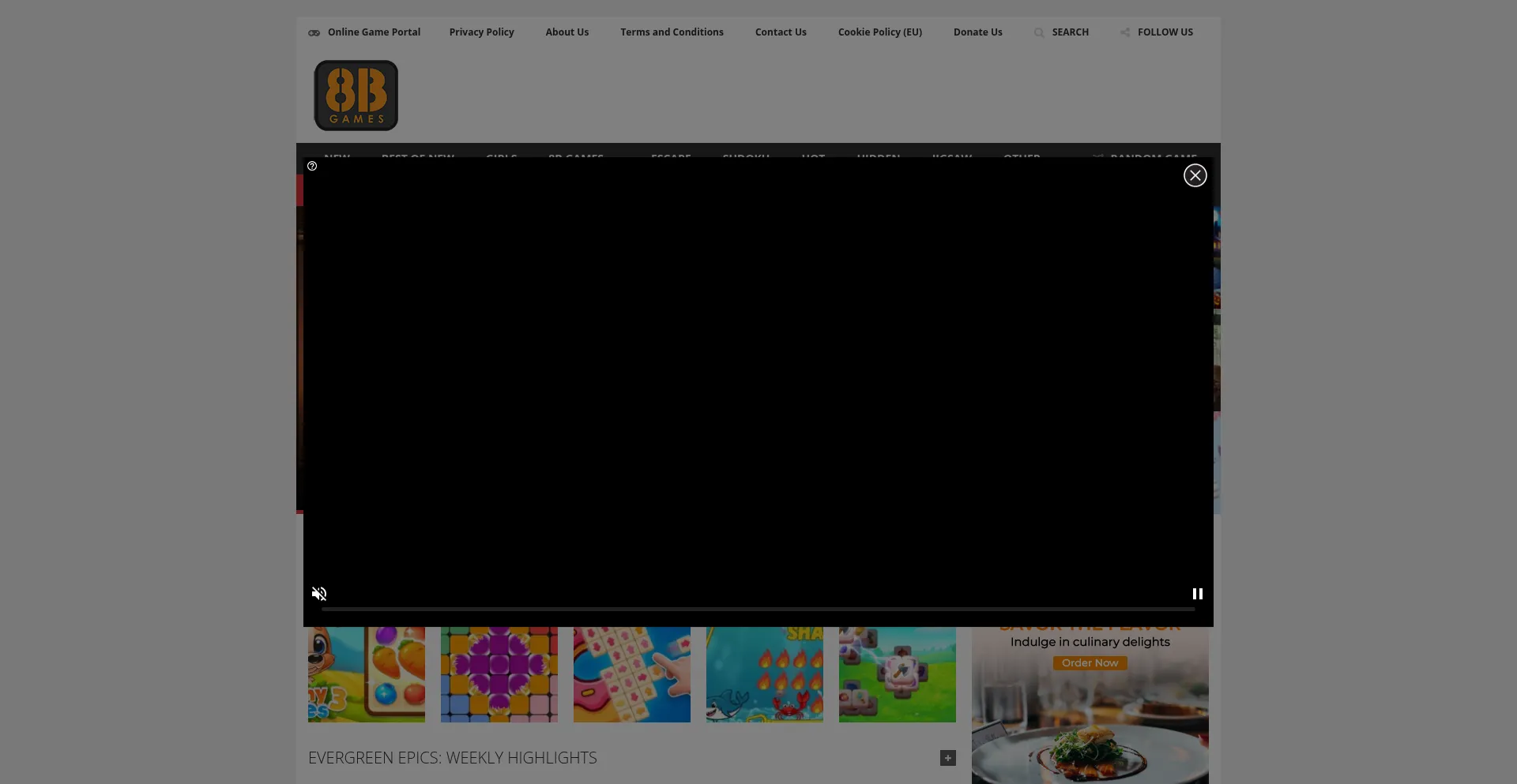 Website screenshot of 8bgames.com