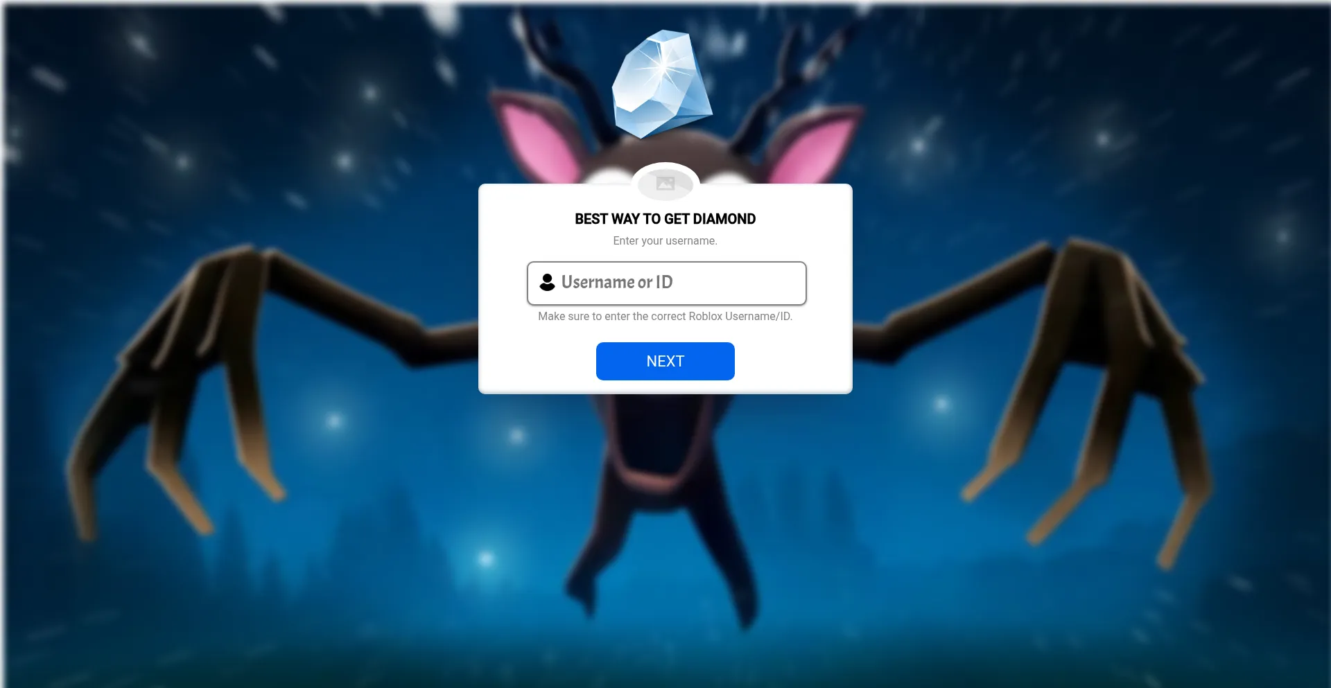 Website screenshot of 99nightsgame.pages.dev