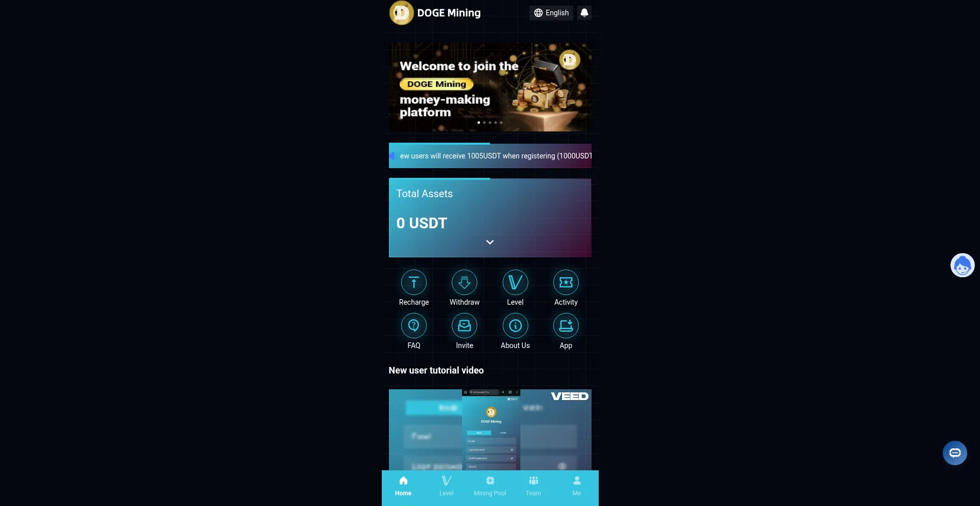Website screenshot of A.defi111.com
