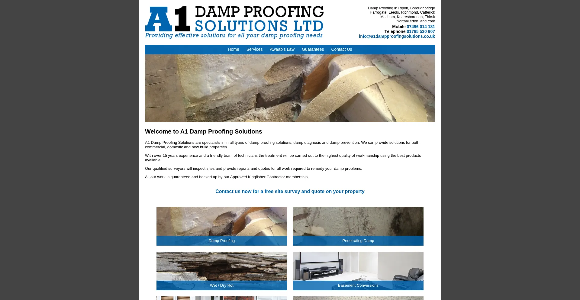 A1dampproofingsolutions.co.uk