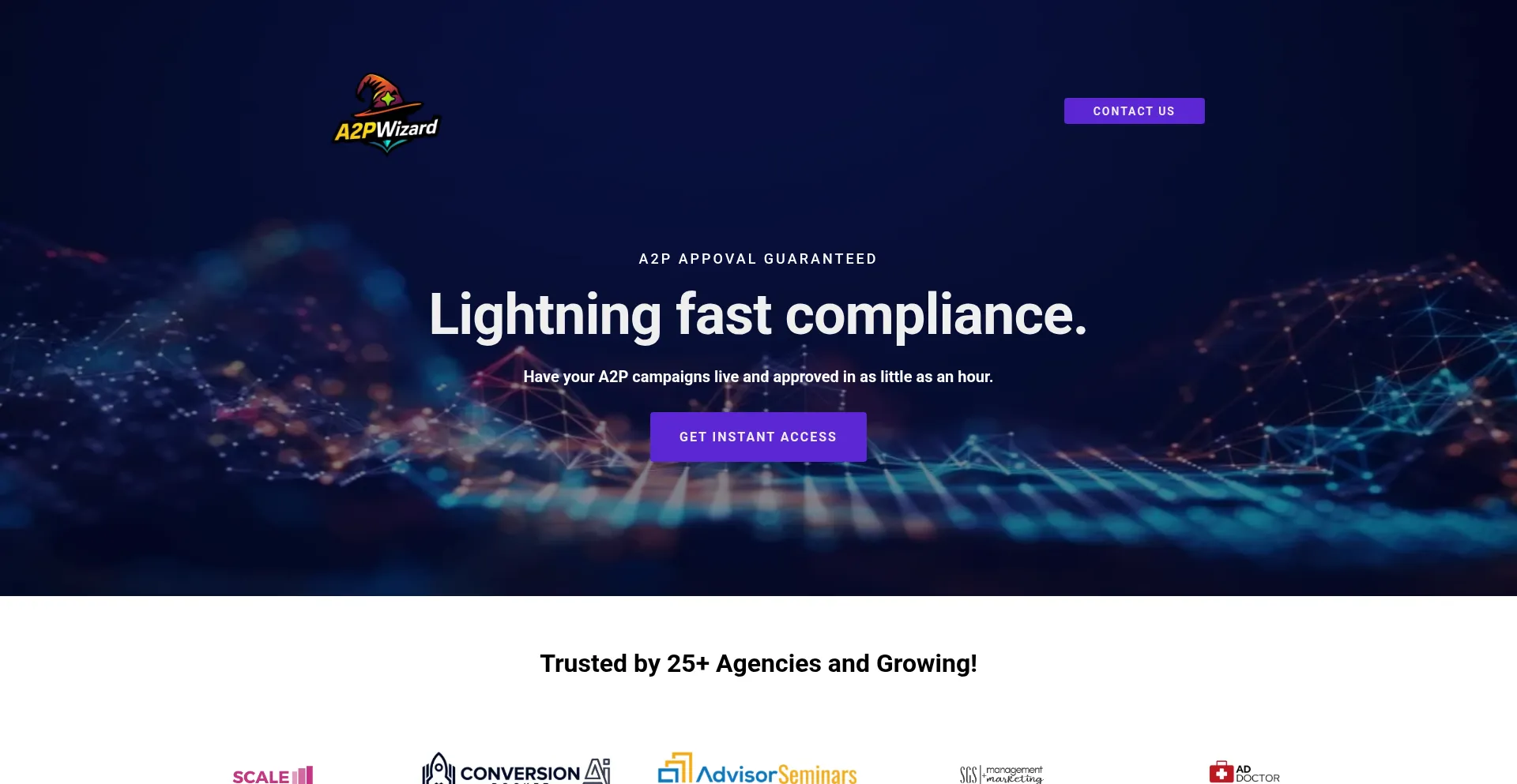 Website screenshot of A2pwizard.com