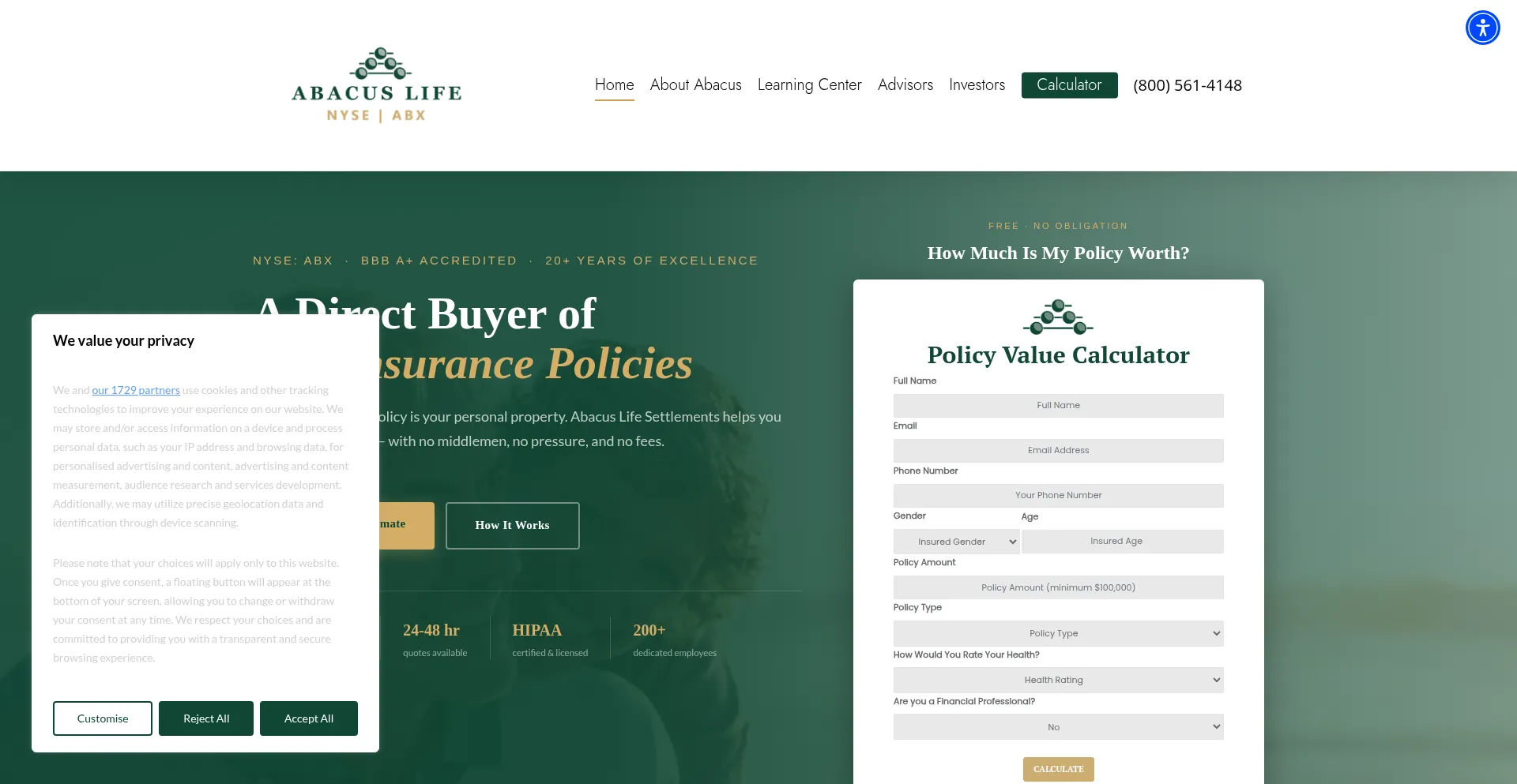 Abacuslifesettlements.com