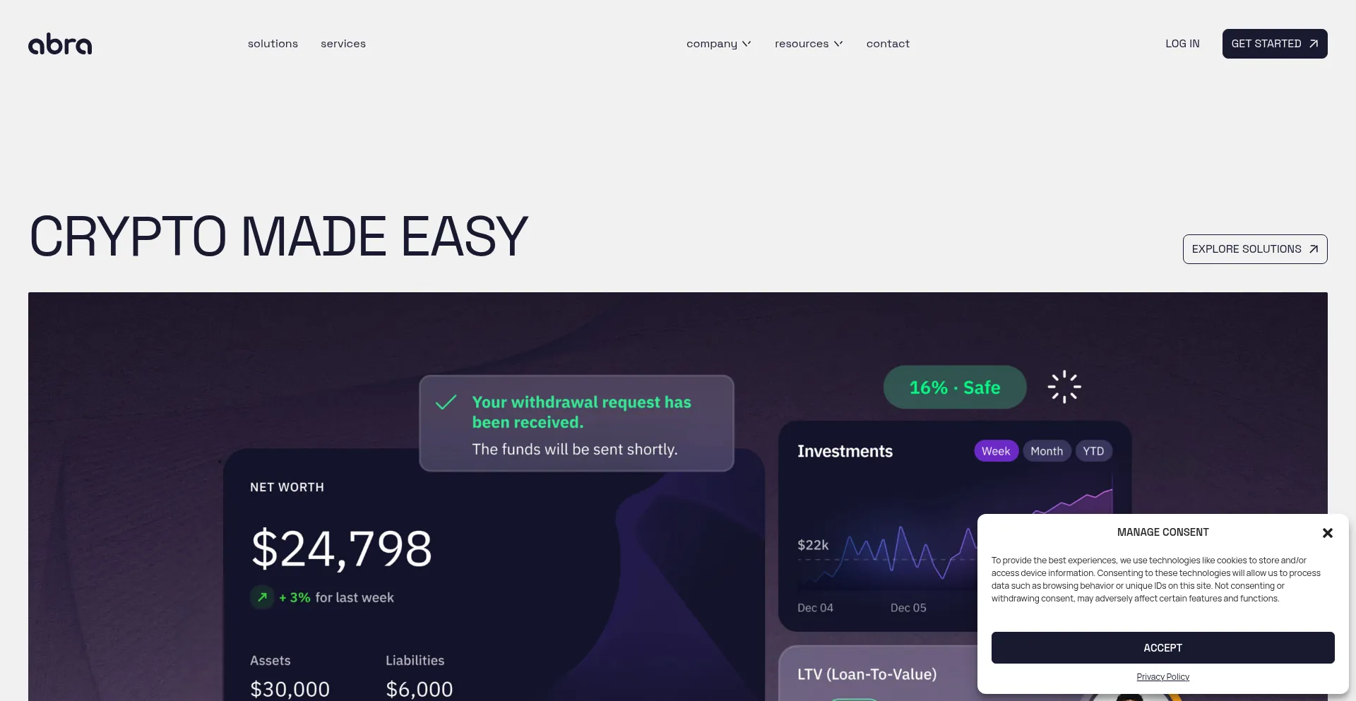 Abra.com Screenshot