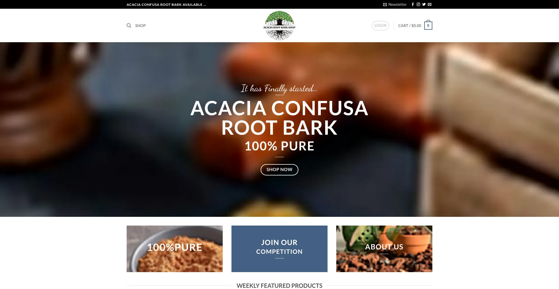 Acaciarootbarkshop.com 安全可靠吗？