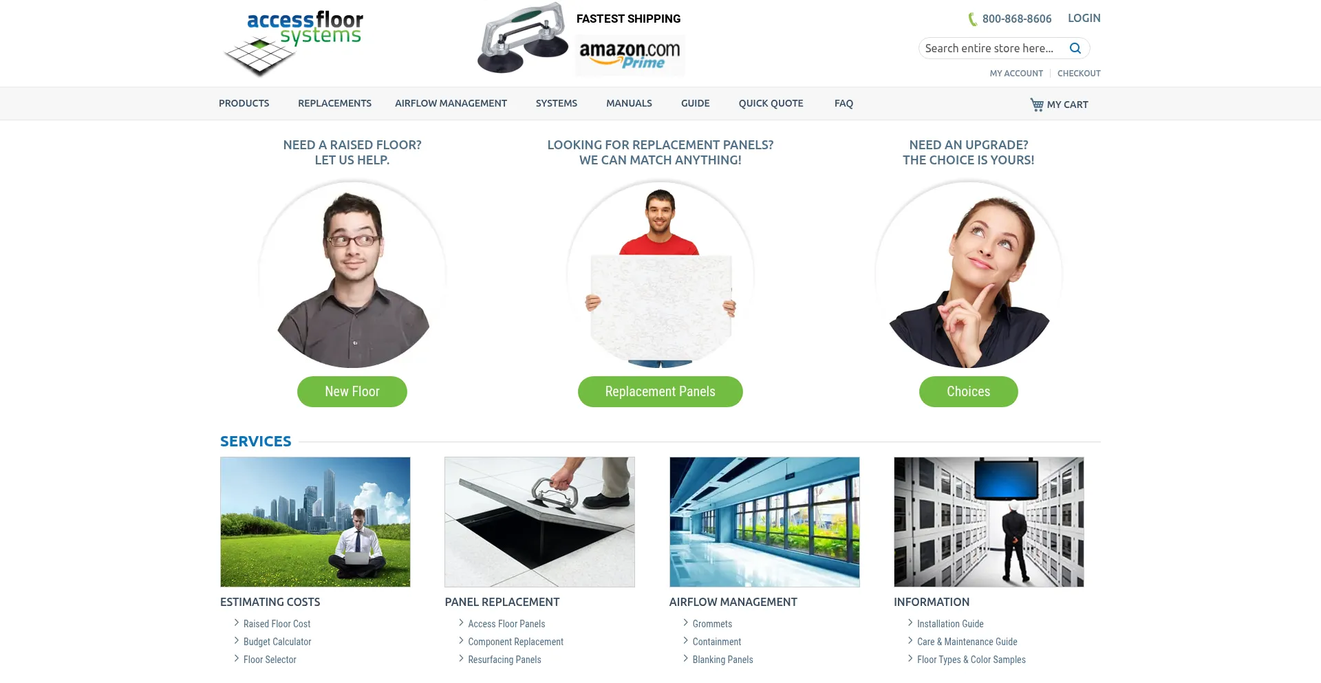 Website screenshot of Accessfloorsystems.com