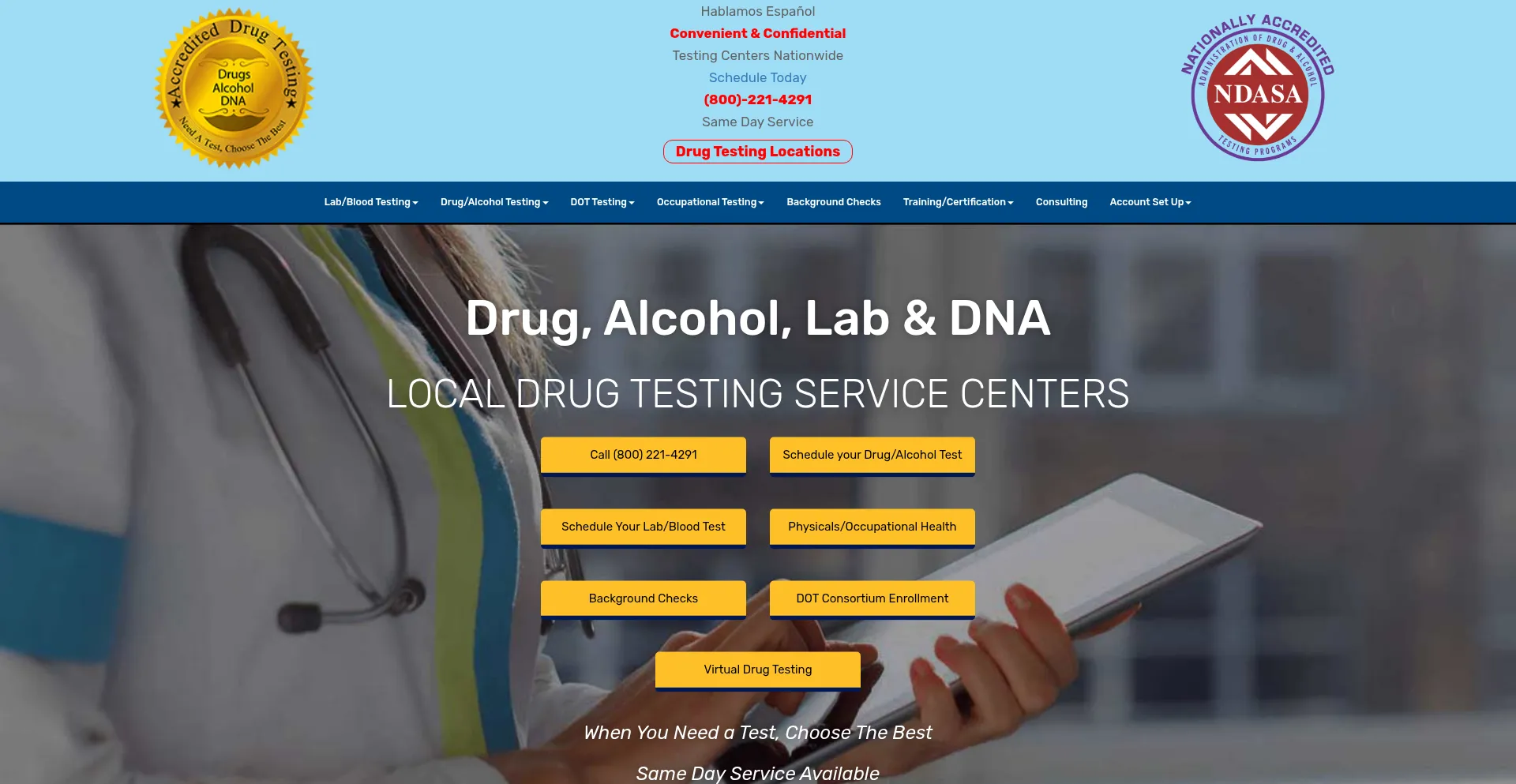 Accrediteddrugtesting.com 安全可靠吗？