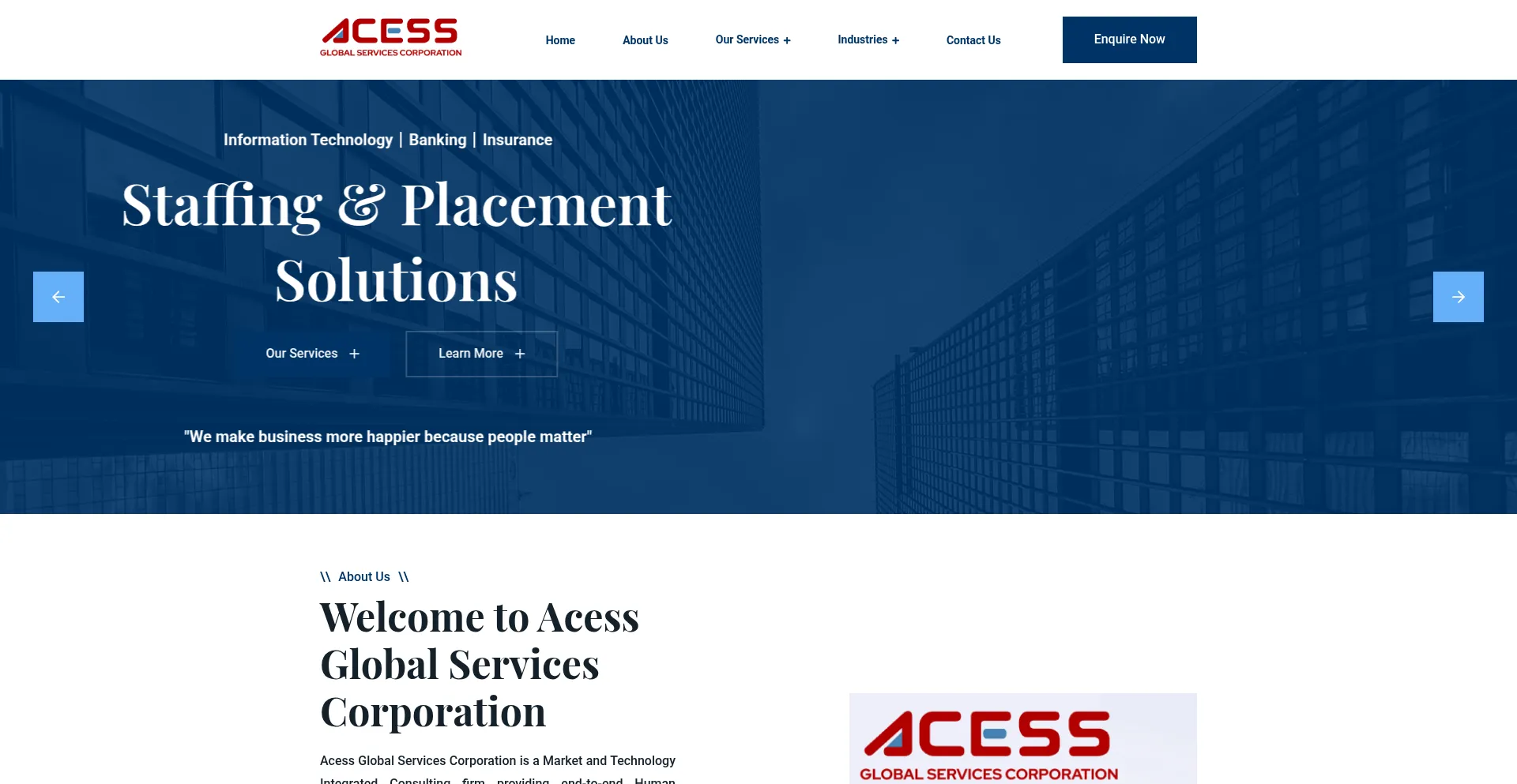 Website screenshot of Acessglobal.com