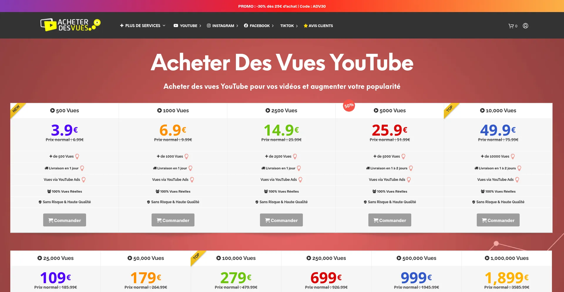 Acheter-des-vues.fr 安全可靠吗？