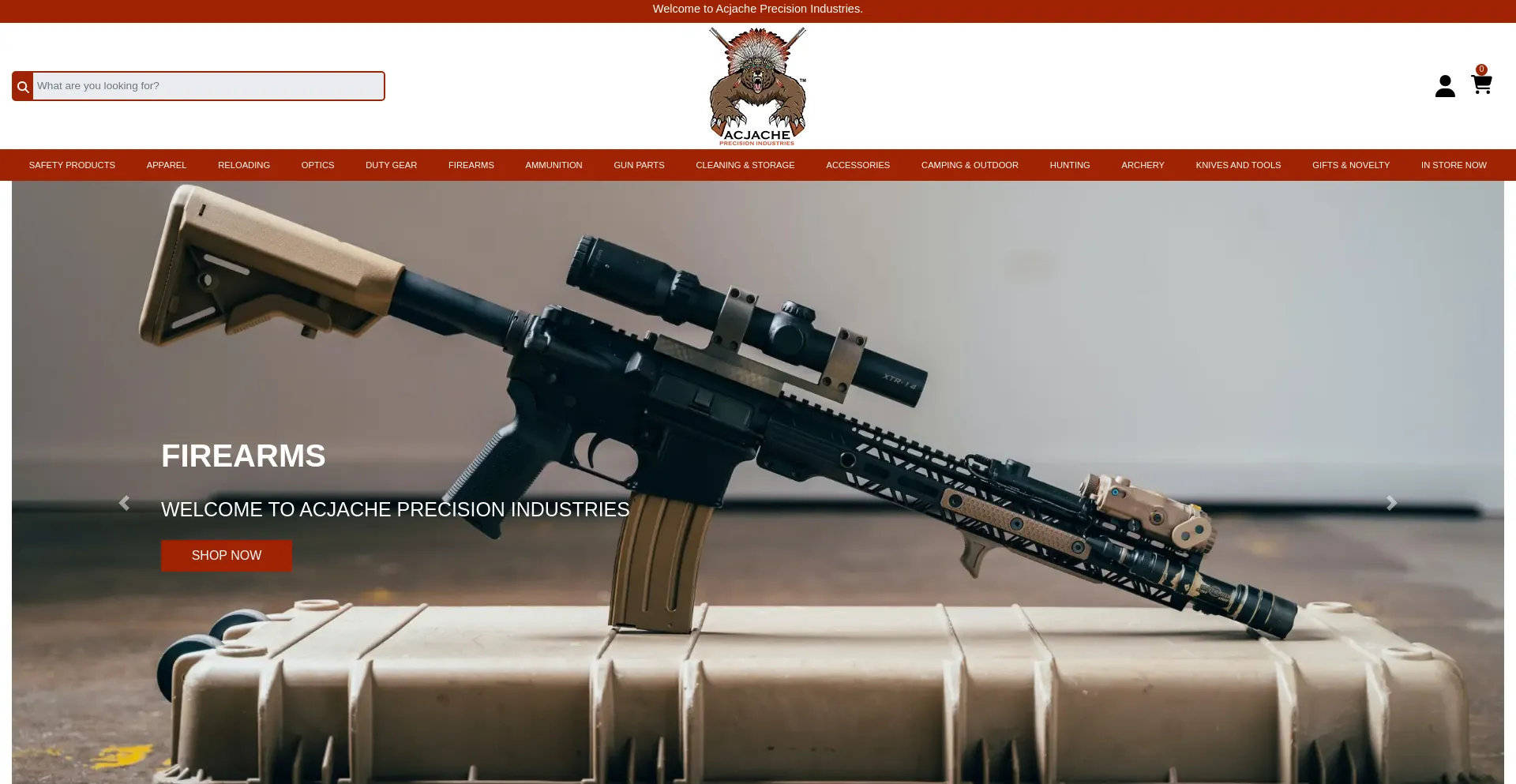 Website screenshot of Acjacheprecision.com