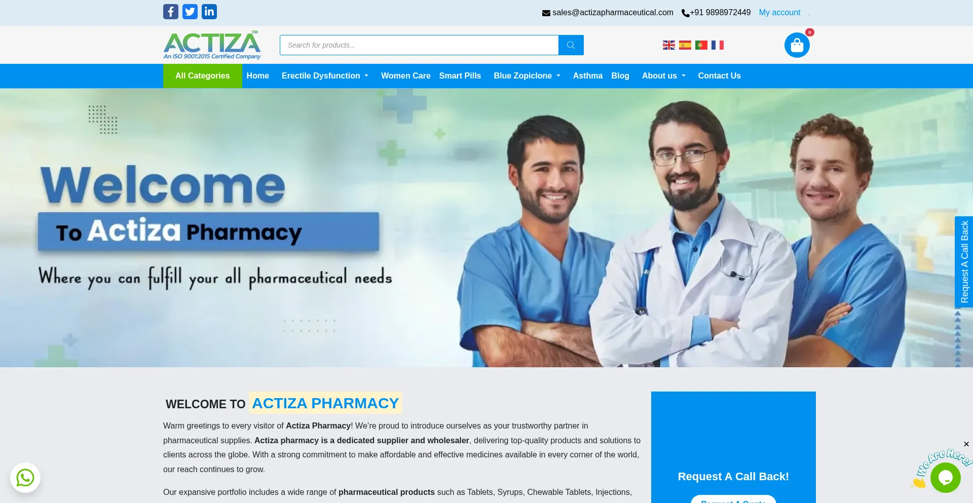 Actizapharmaceutical.com