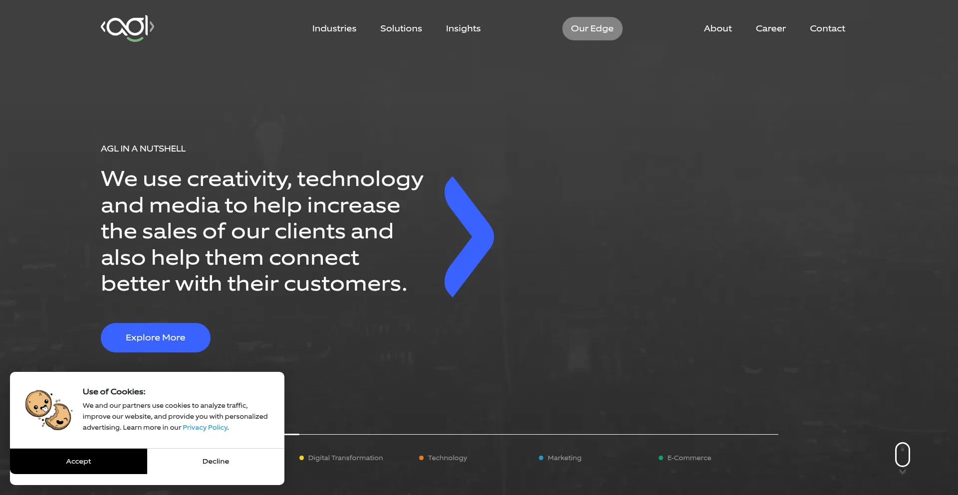 Website screenshot of Adglobal360.com