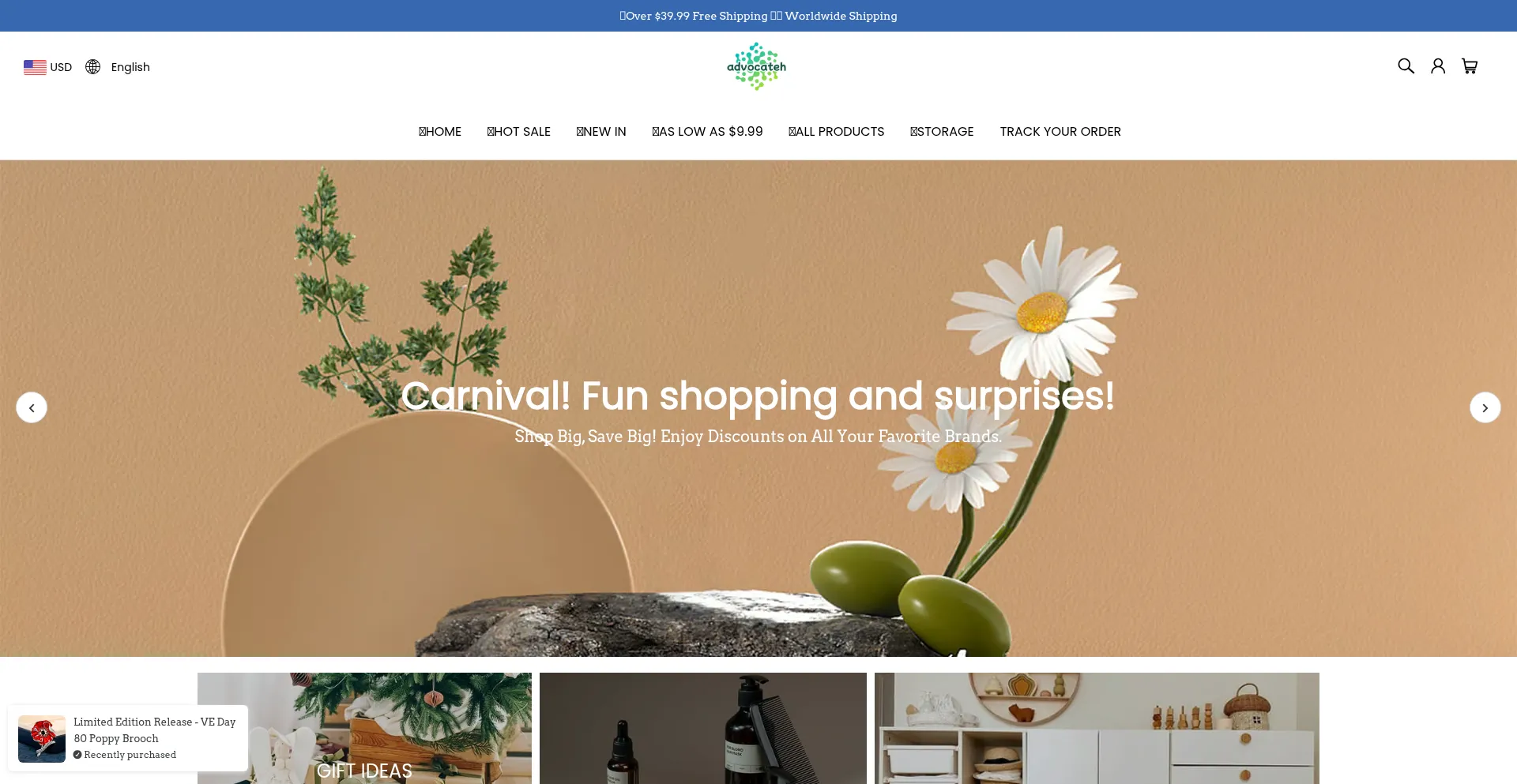 Website screenshot of Advocateh.com