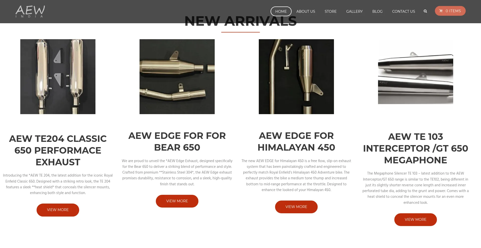 Website screenshot of Aewindia.co