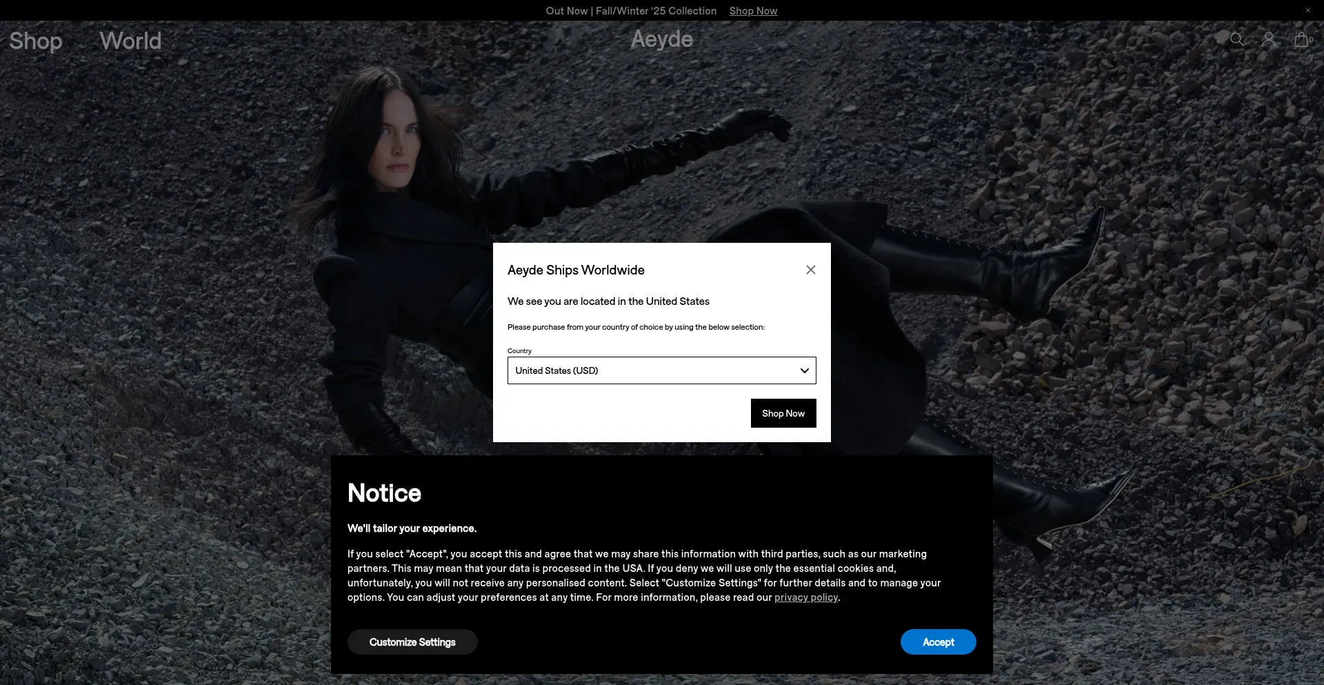 Aeyde.com Screenshot