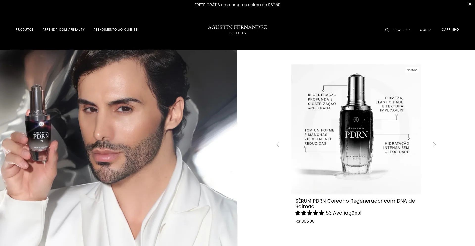 Website screenshot of Afbeauty.com