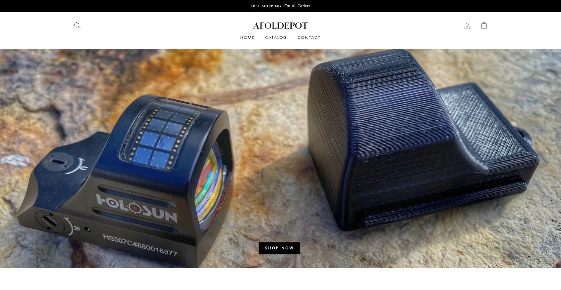 Website screenshot of Afoldepot.com