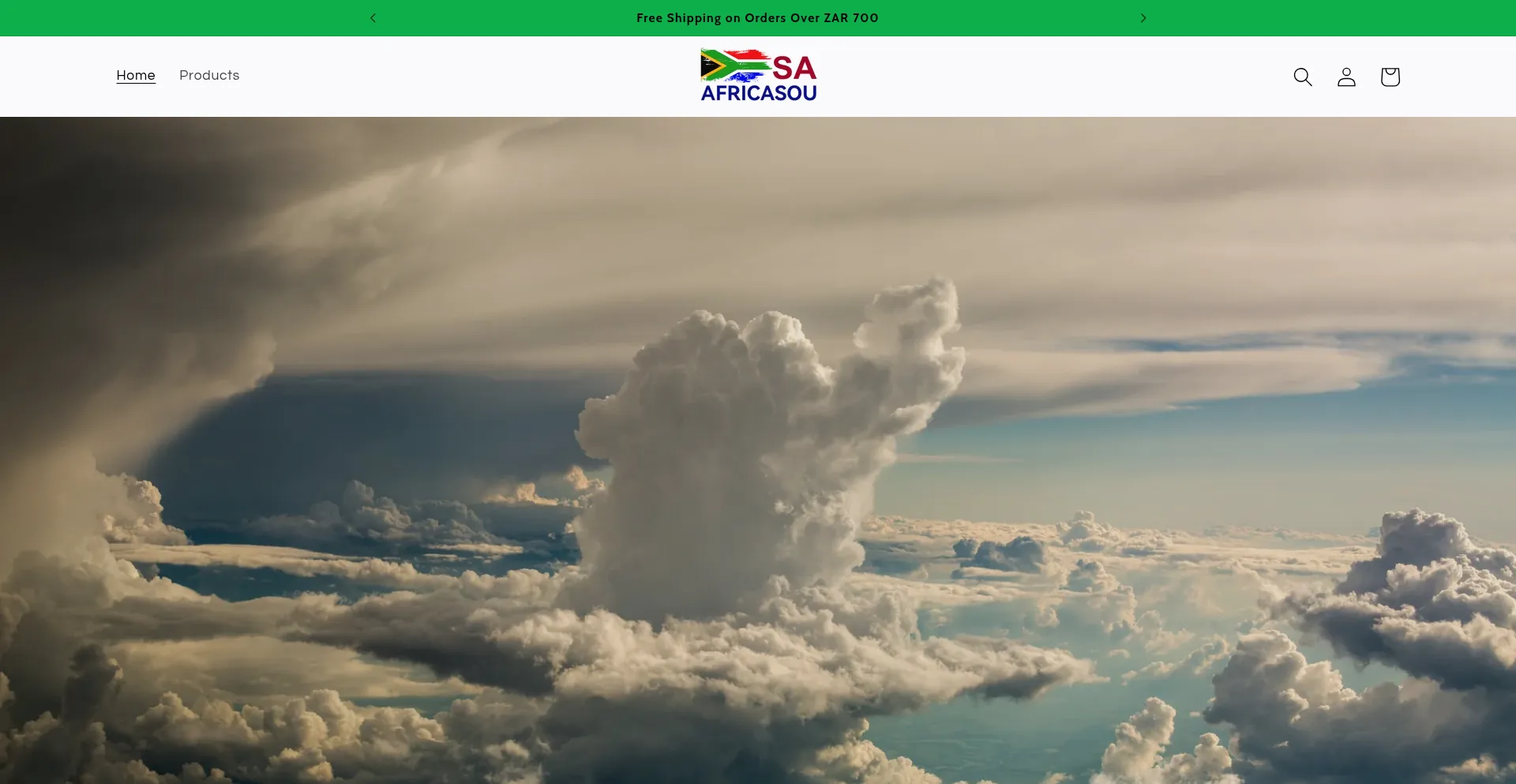 Website screenshot of Africasou.com