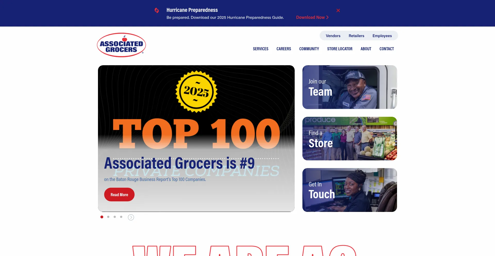 Website screenshot of Agbr.com
