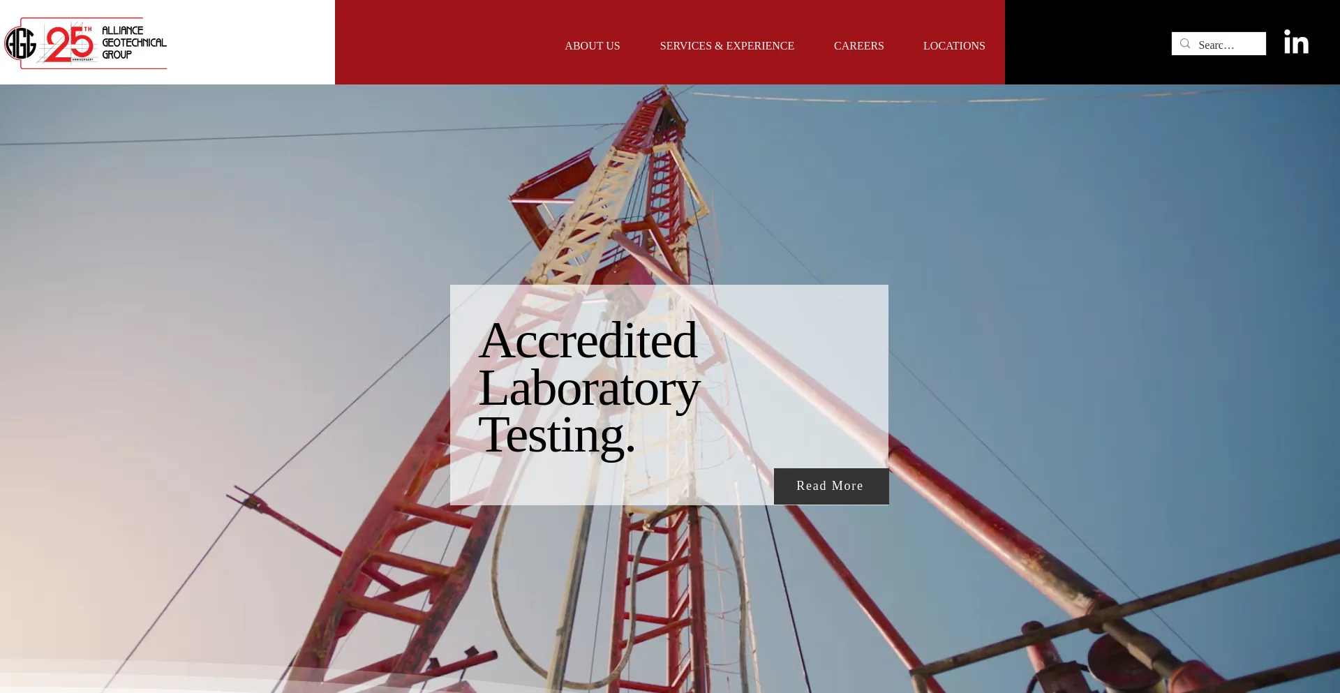 Website screenshot of Aggengr.com