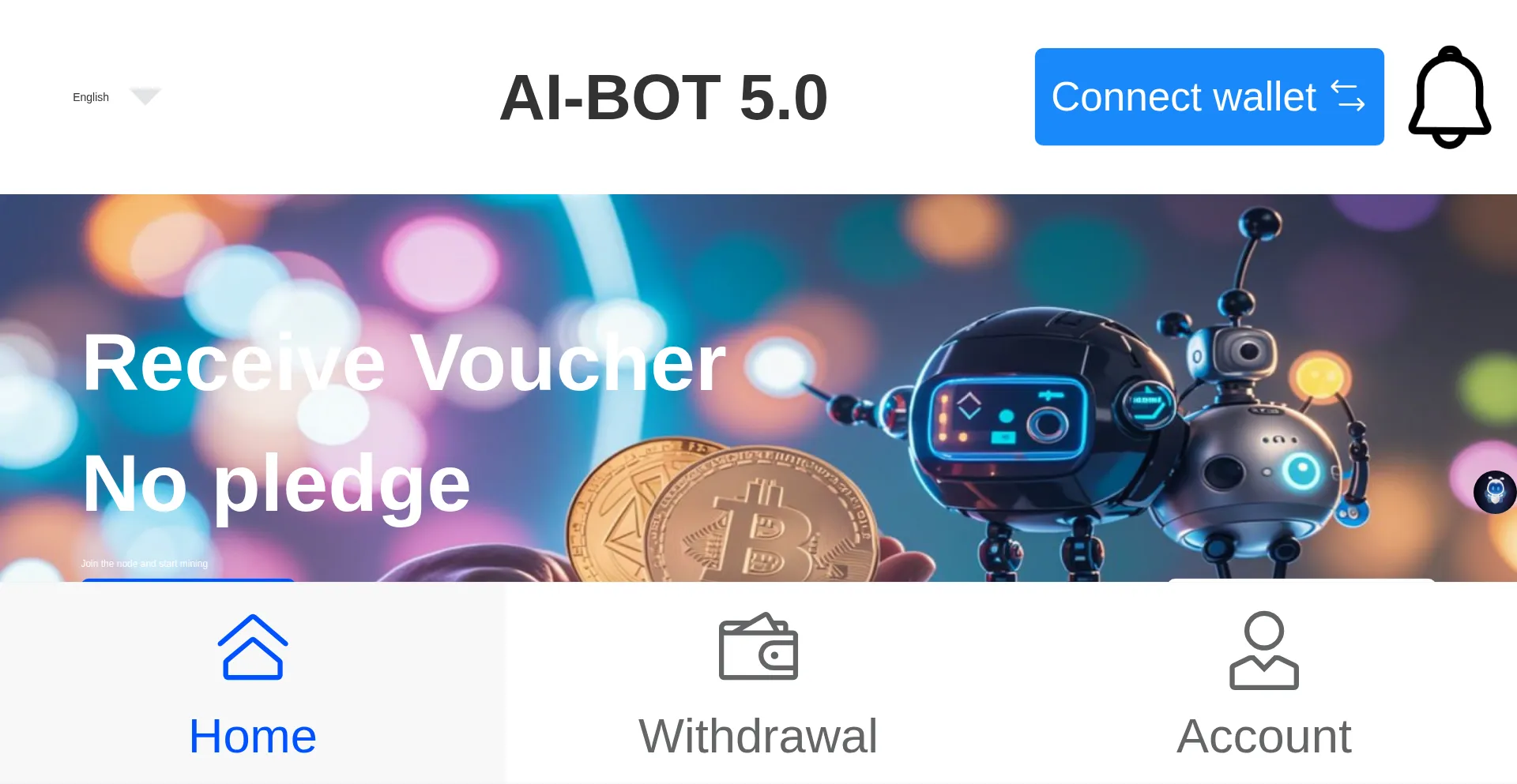 Website screenshot of Aibott.vip