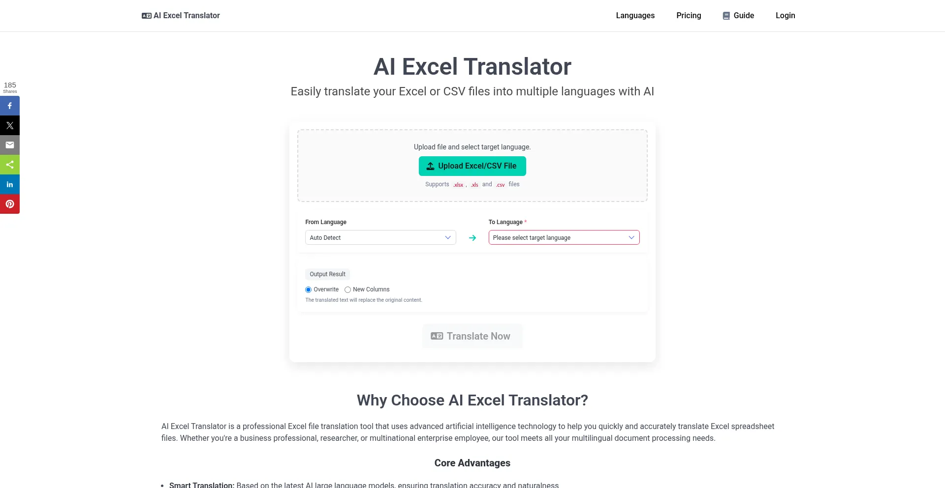 Aiexceltranslator.com