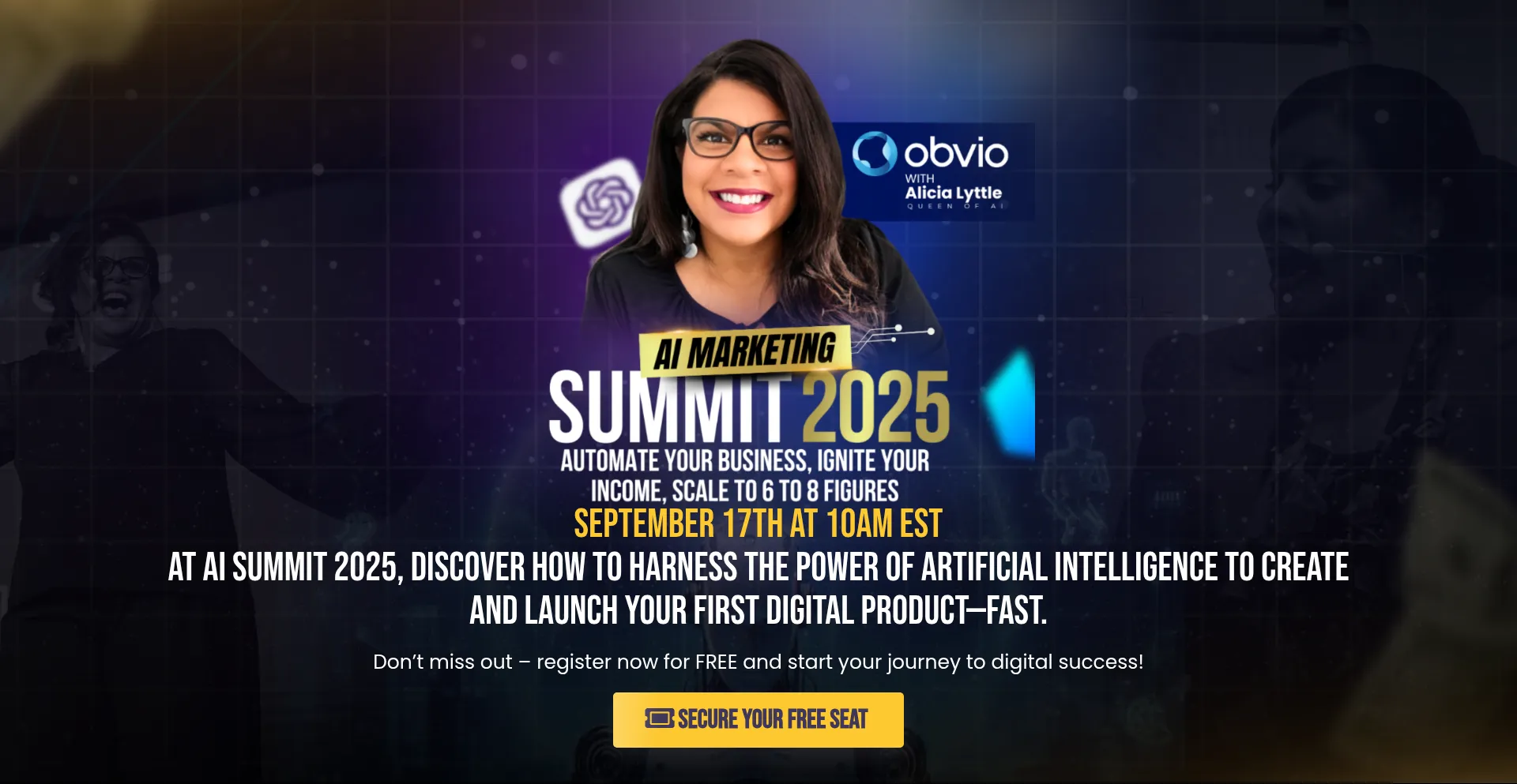 Website screenshot of Aimarketingsummit2025.com