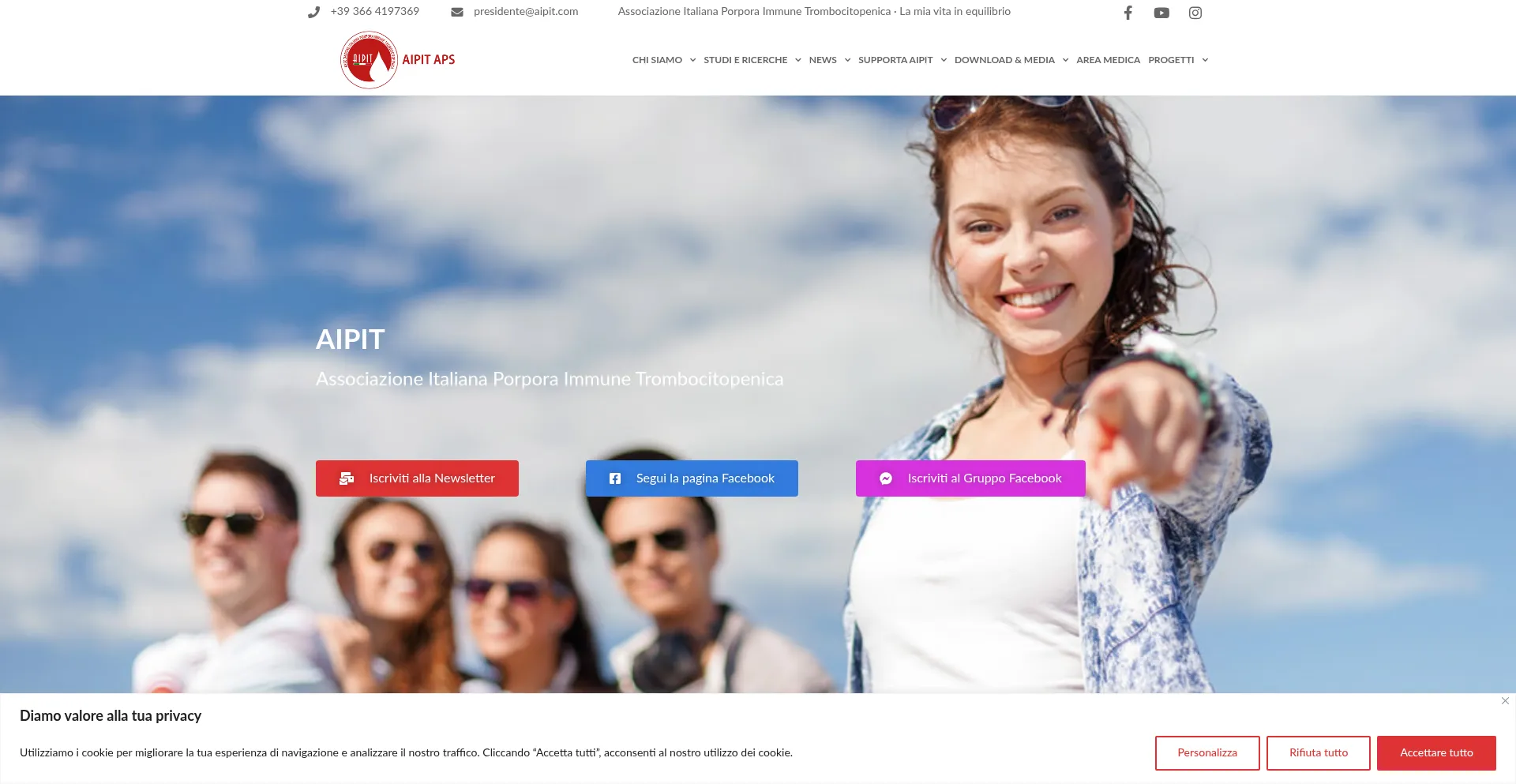 Website screenshot of Aipit.com