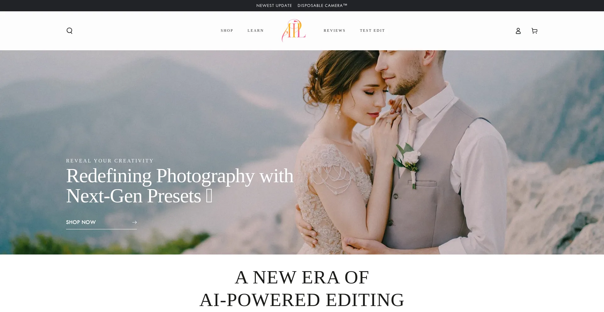 Website screenshot of Aipresetlab.com