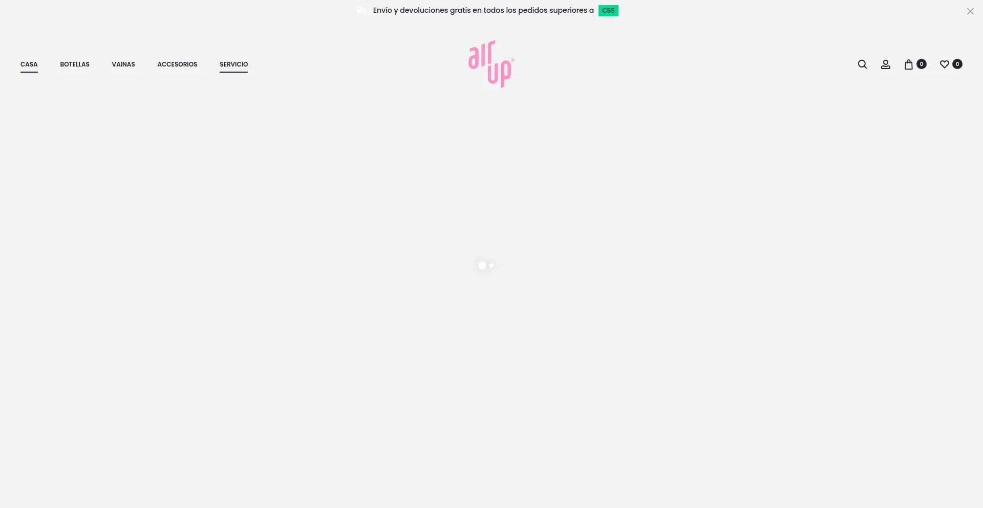 Website screenshot of Airup-espana.es